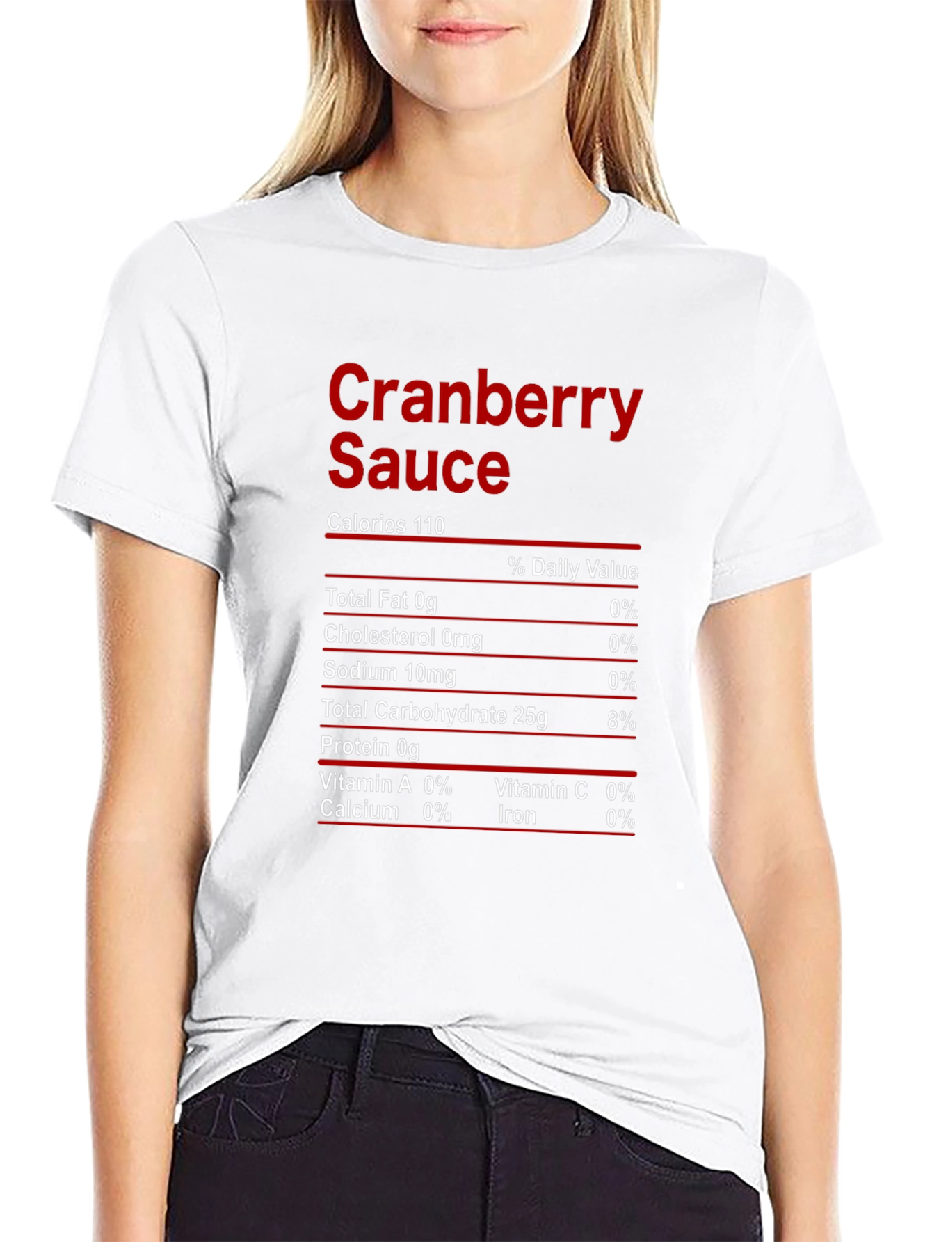 Cranberry Sauce Nutrition Facts T-Shirt
