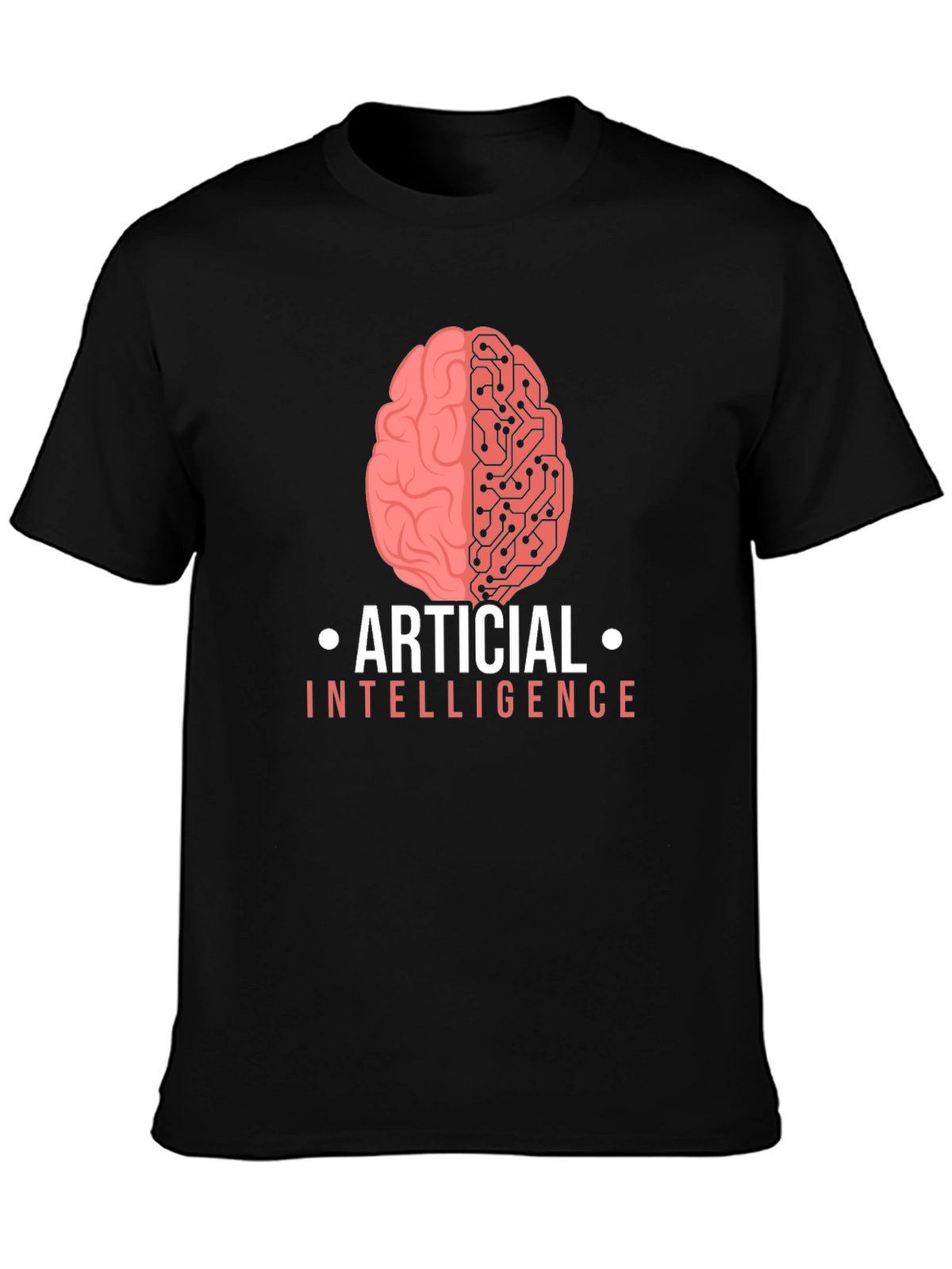 Artificial Intelligence Brain Graphic T-Shirt