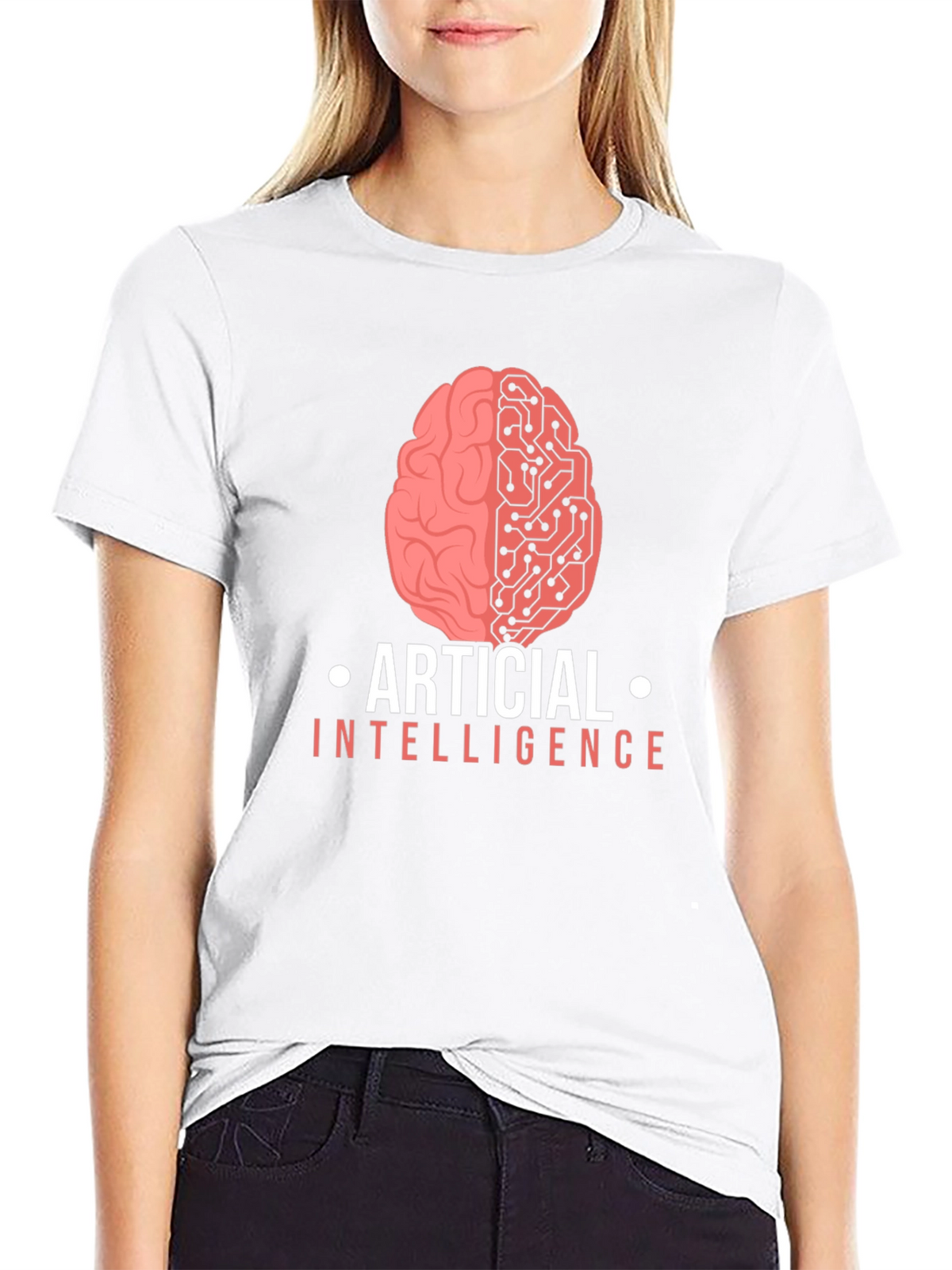Artificial Intelligence Brain Graphic T-Shirt