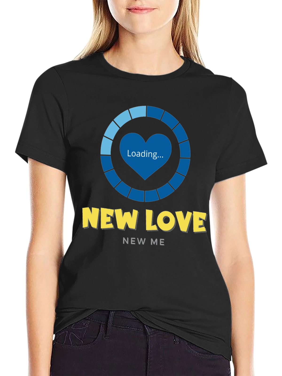 New Love Loading Graphic Tee - Trendy Unisex T-Shirt