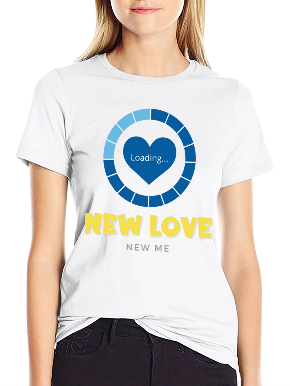 New Love Loading Graphic Tee - Trendy Unisex T-Shirt