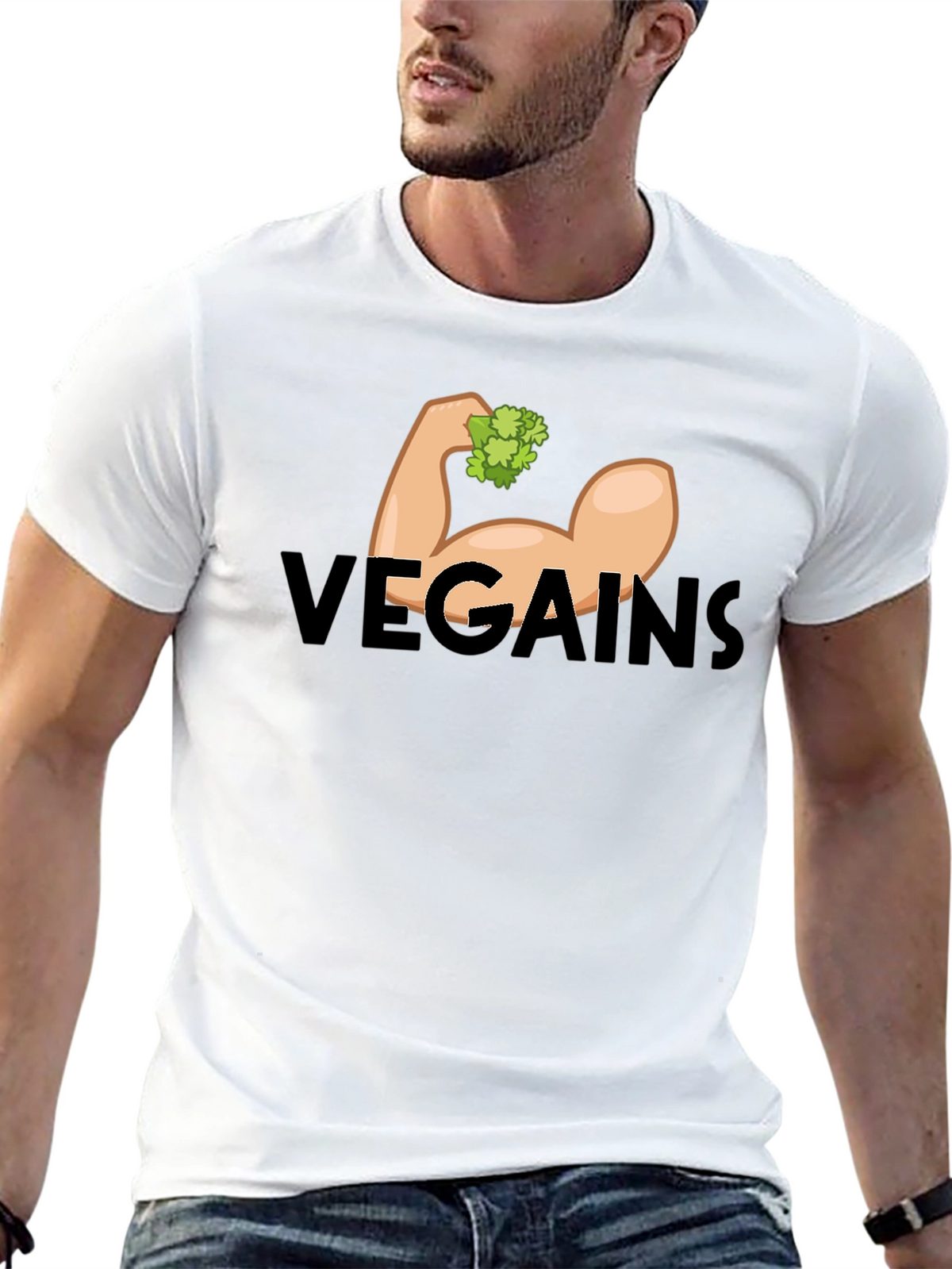 Vegains Graphic T-Shirt - Vegan Fitness Apparel