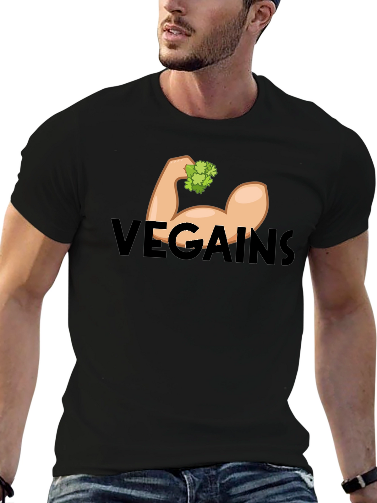 Vegains Graphic T-Shirt - Vegan Fitness Apparel
