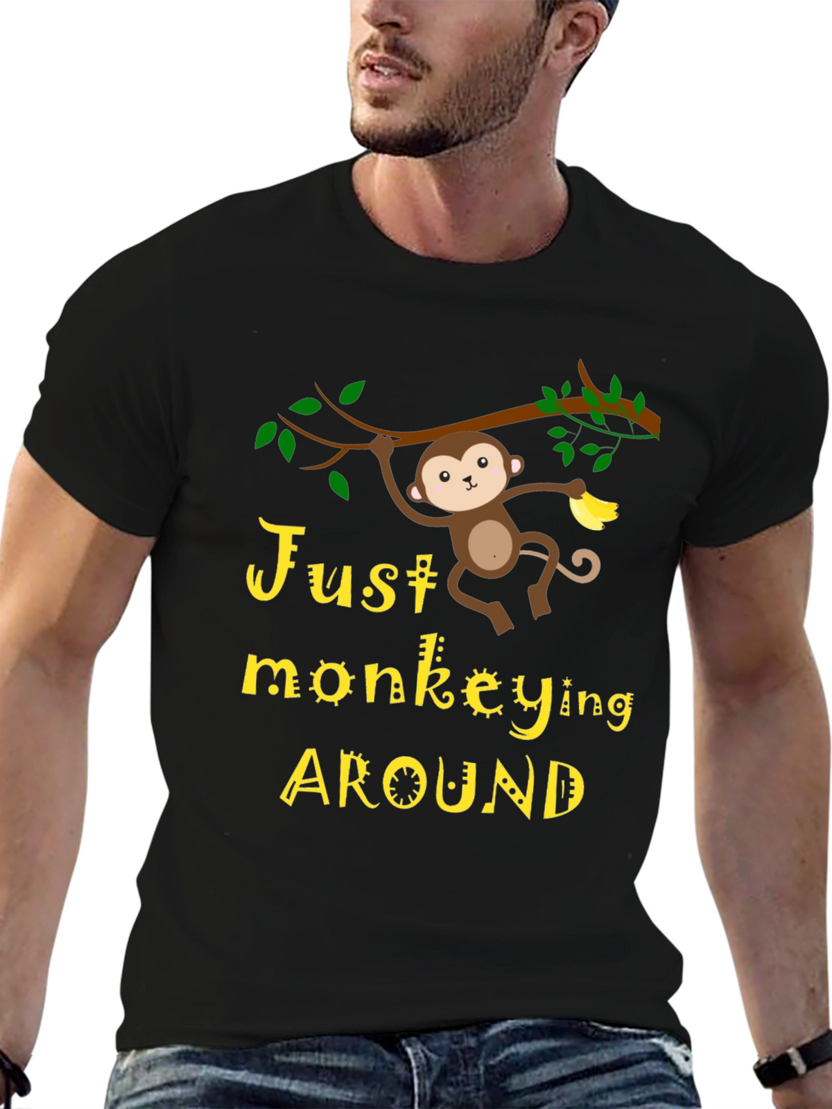 Just Monkeying Around Graphic T-Shirt