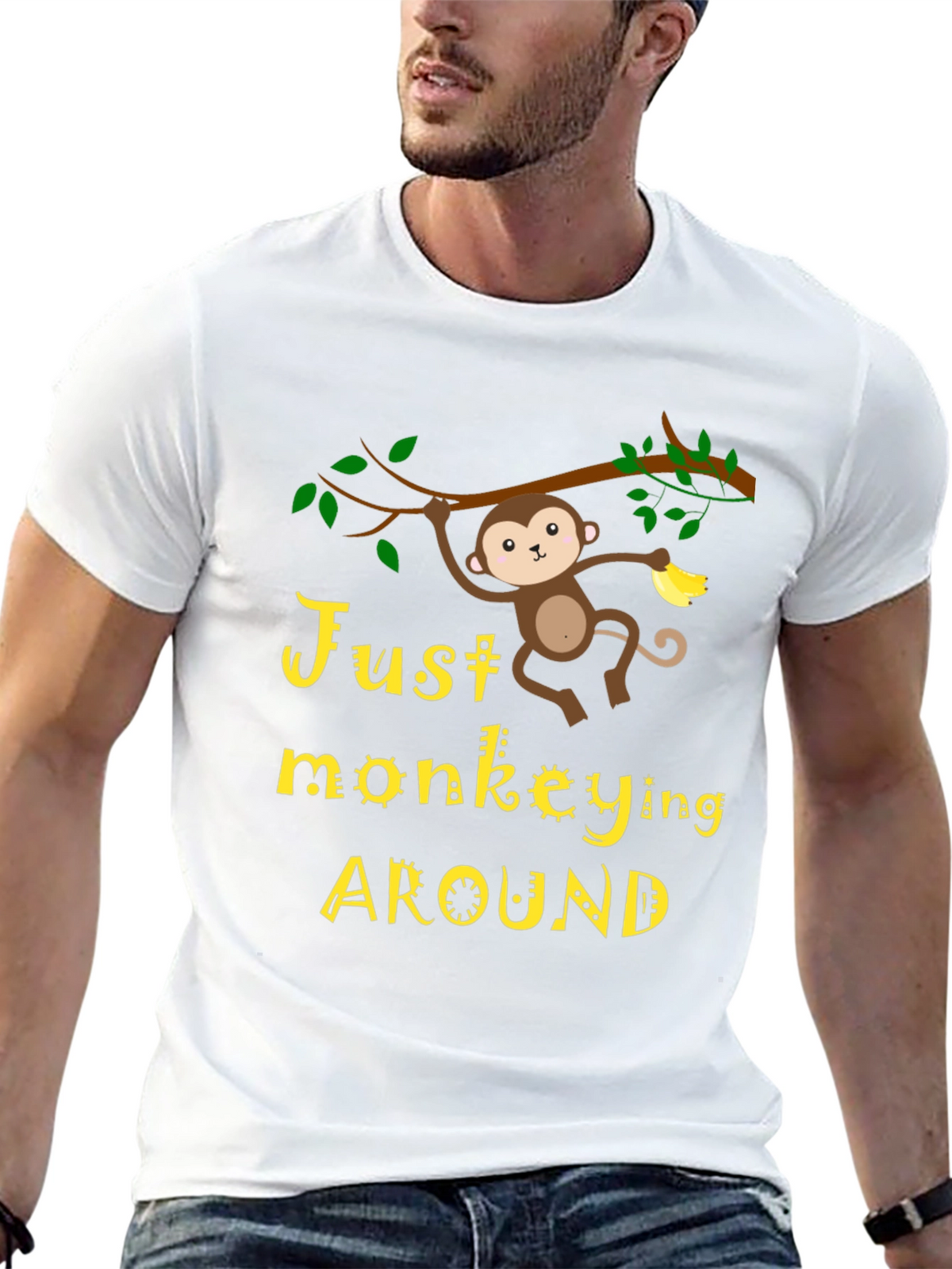 Just Monkeying Around Graphic T-Shirt