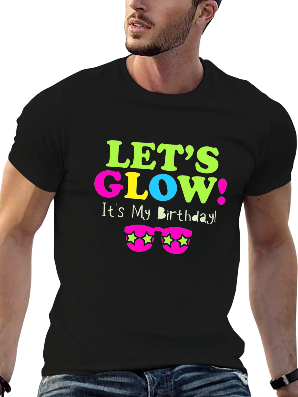 Lets Glow Birthday T-Shirt