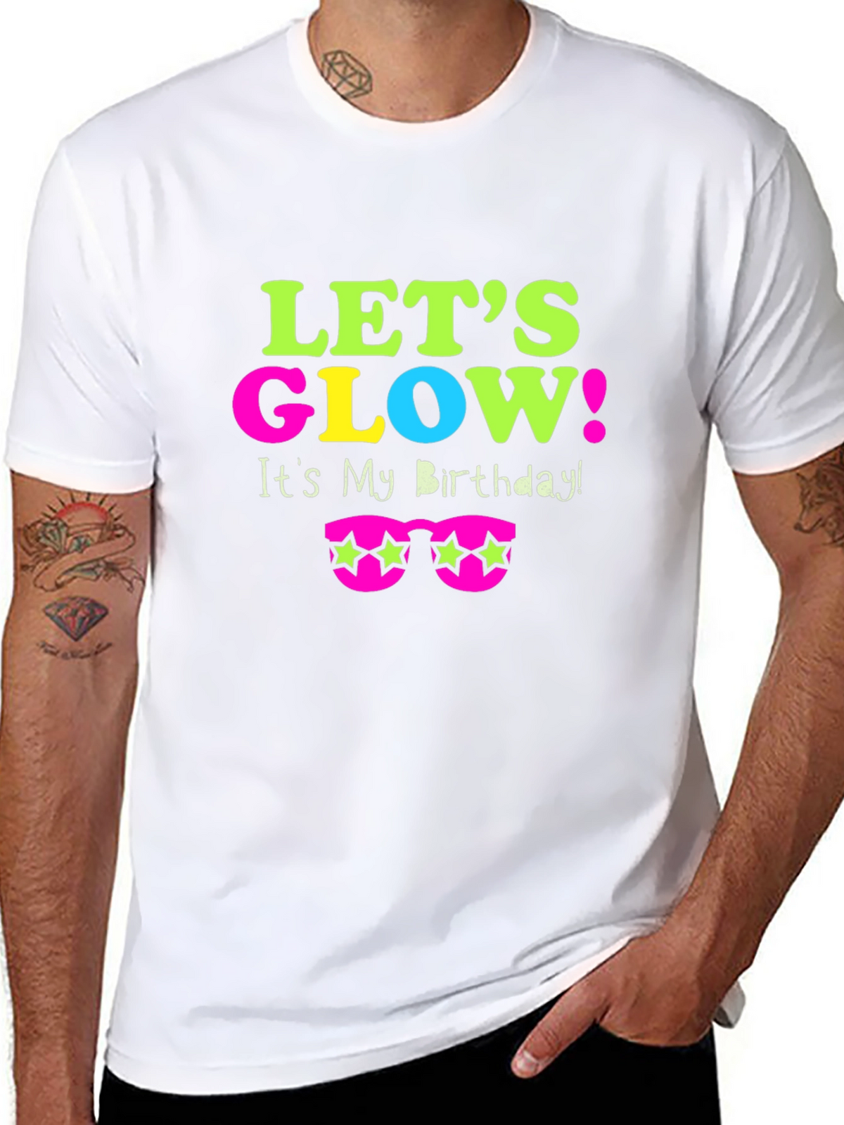 Lets Glow Birthday T-Shirt