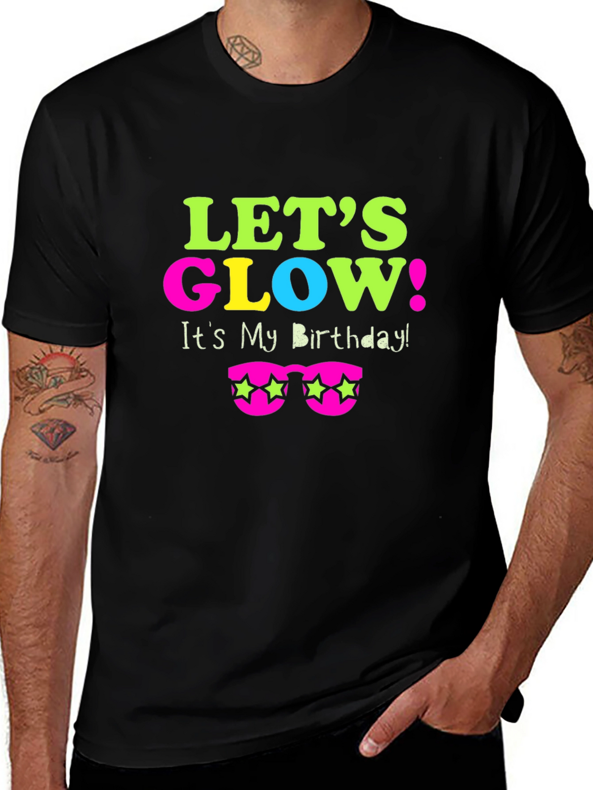 Lets Glow Birthday T-Shirt