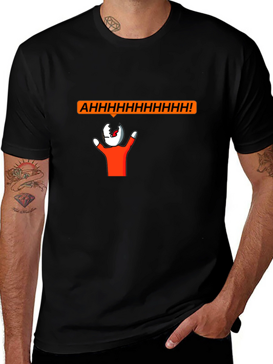 Screaming Head Graphic T-Shirt - Unique Funny Design
