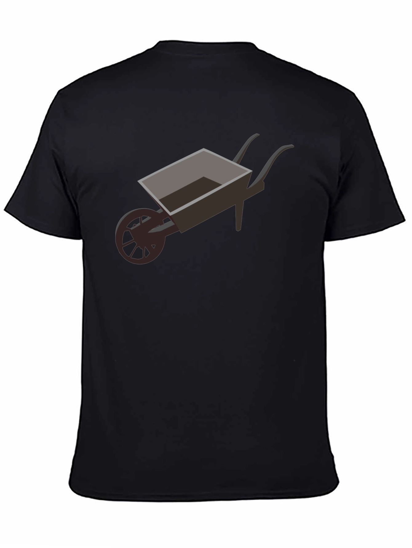 Novelty Wheelbarrow Graphic Tee - Black