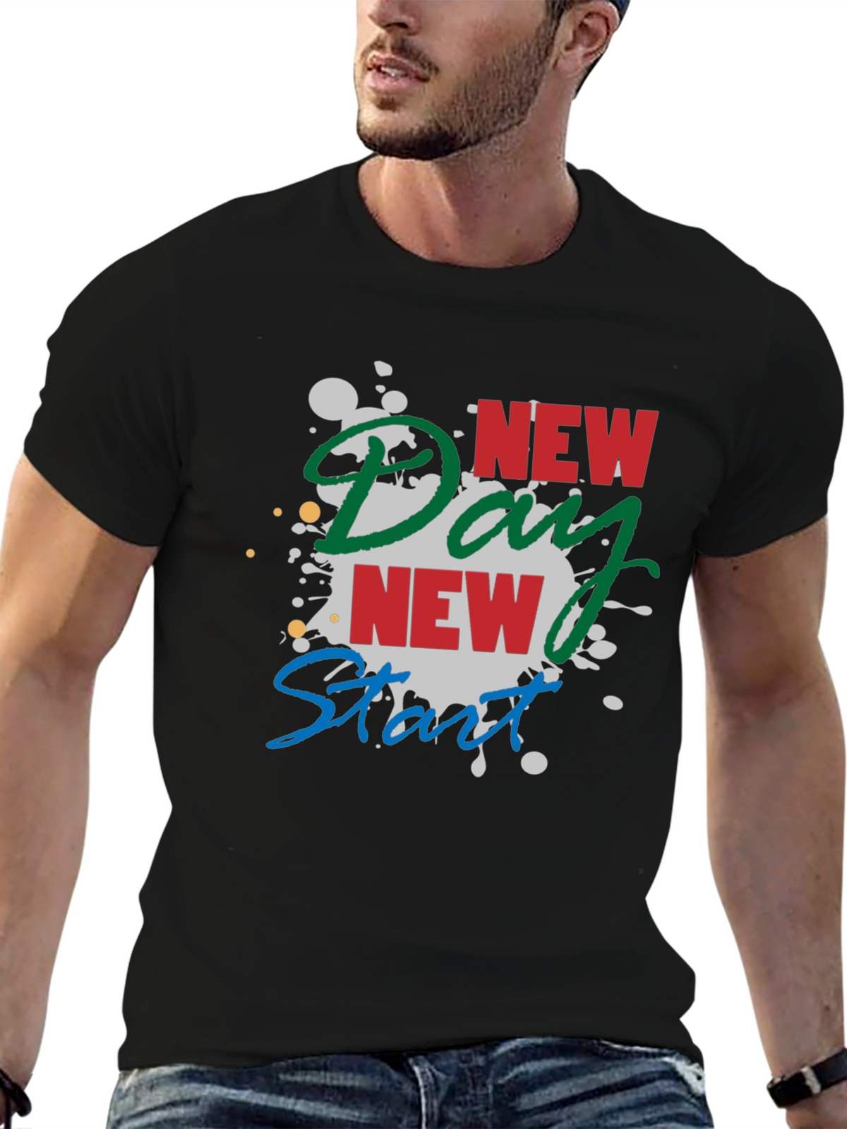 New Day New Start Graphic Tee