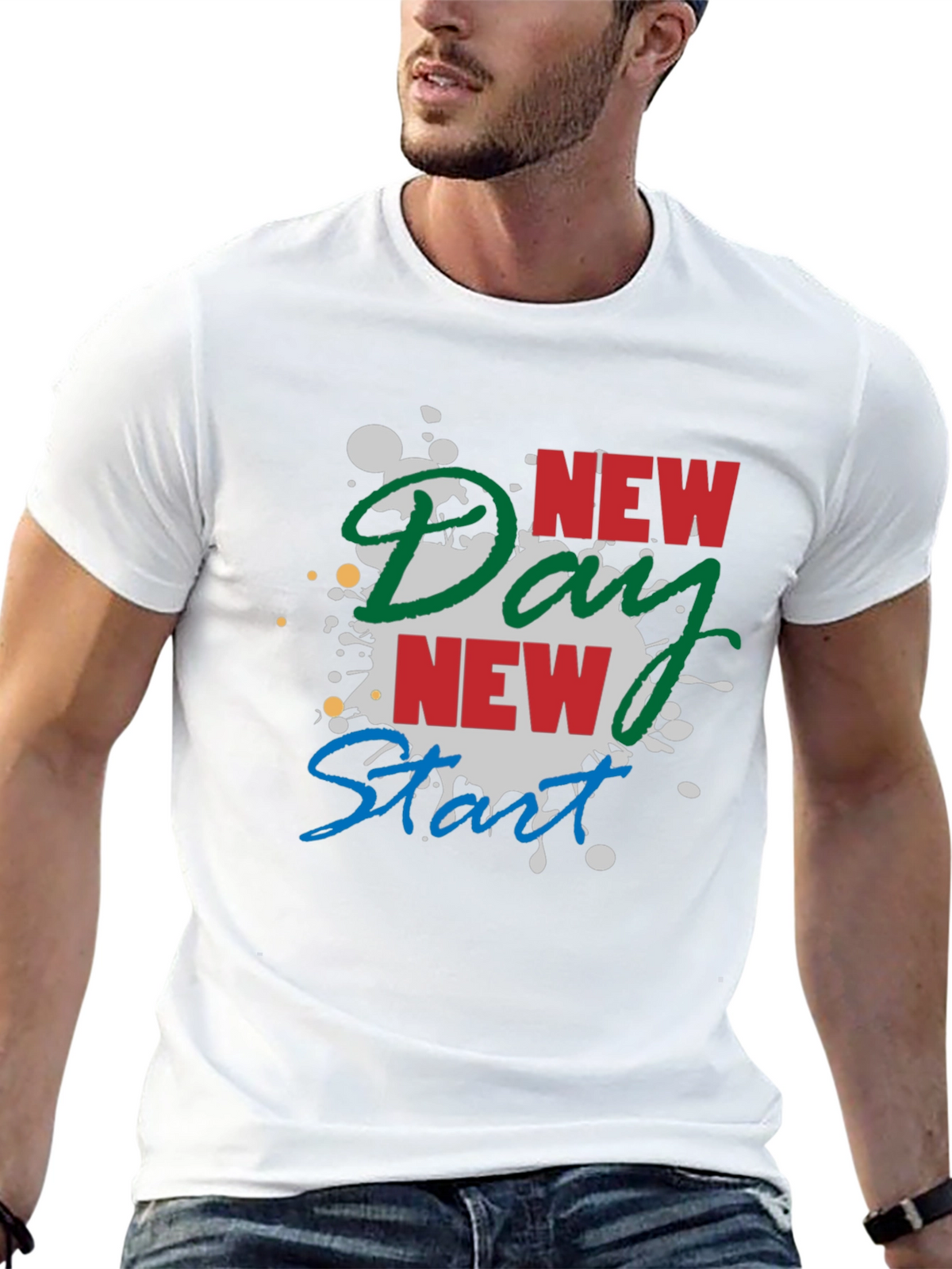 New Day New Start Graphic Tee