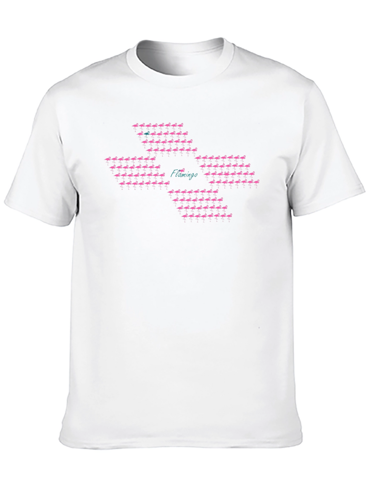 Flamingo Pattern T-Shirt - Unique Bird Design