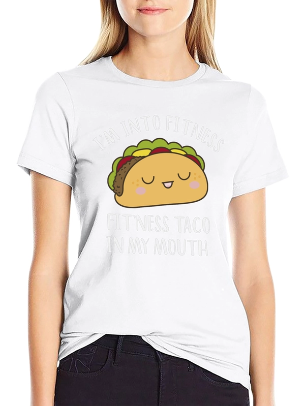 Funny Fitness Taco Black T-Shirt