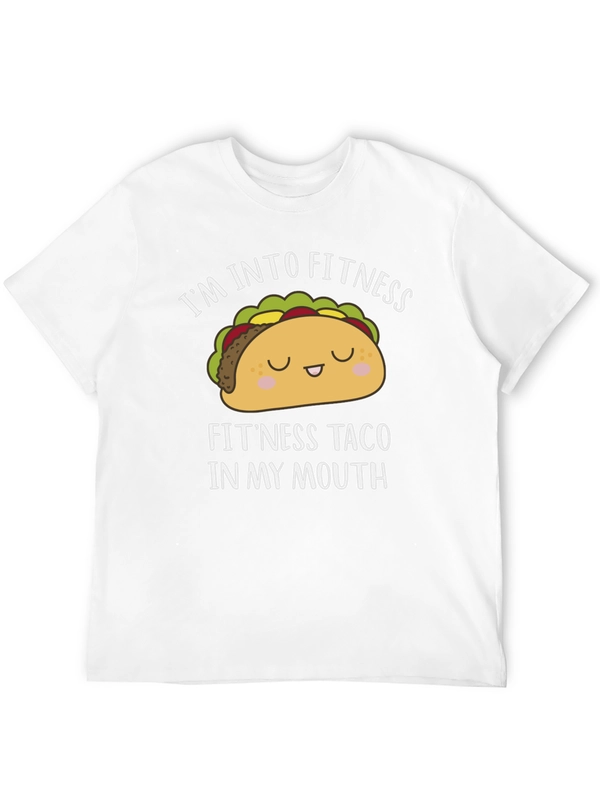 Funny Fitness Taco Black T-Shirt