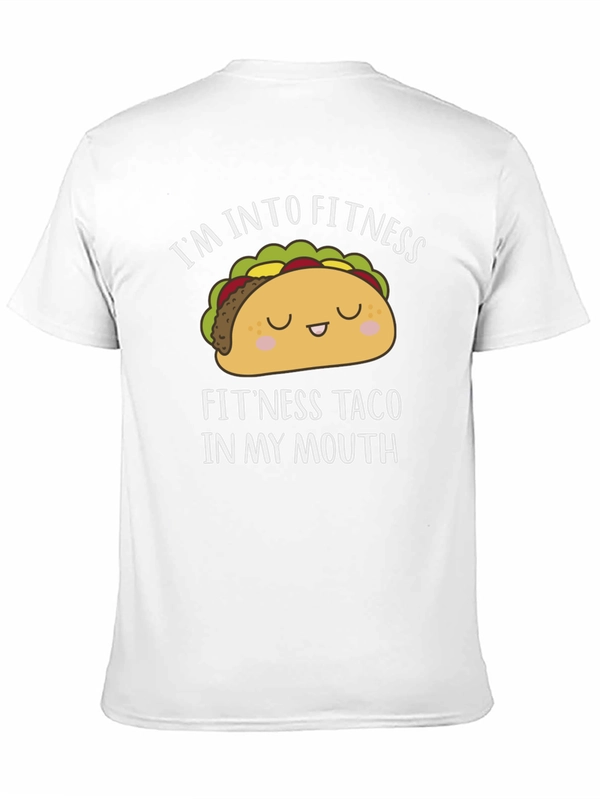 Funny Fitness Taco Black T-Shirt