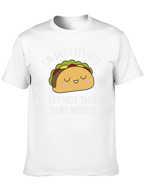 Funny Fitness Taco Black T-Shirt