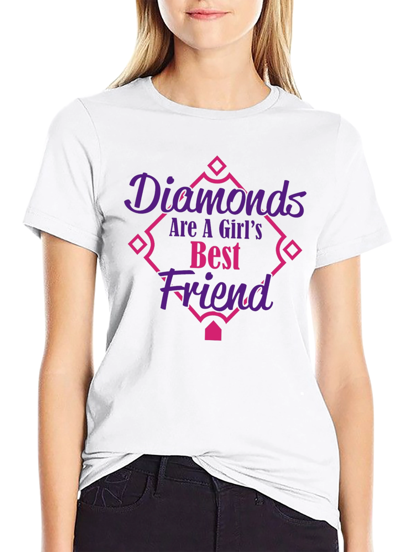 Diamonds Are A Girls Best Friend Graphic Tee