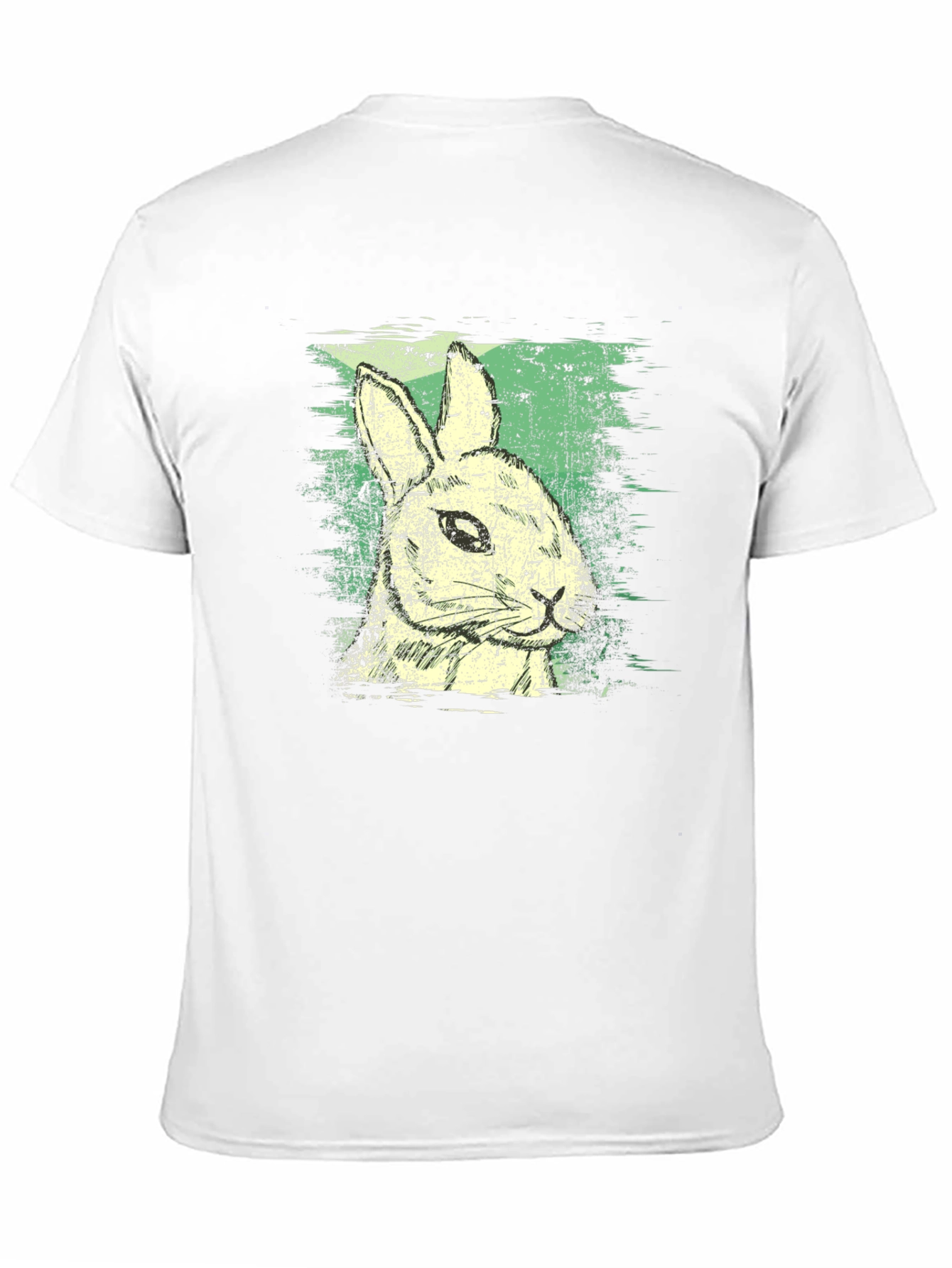 Rabbit Graphic Print Crew Neck Tee