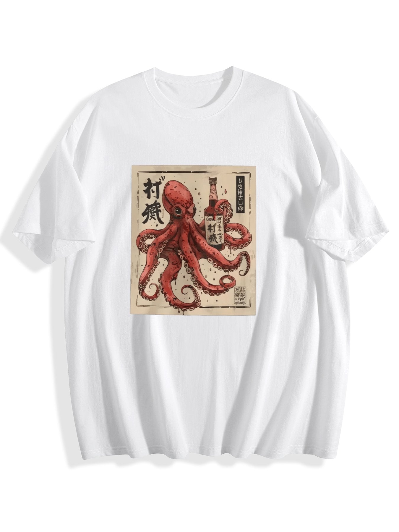 T-shirt Tokyo-tiger-osaka-sake-octopus-washed-t-shirt