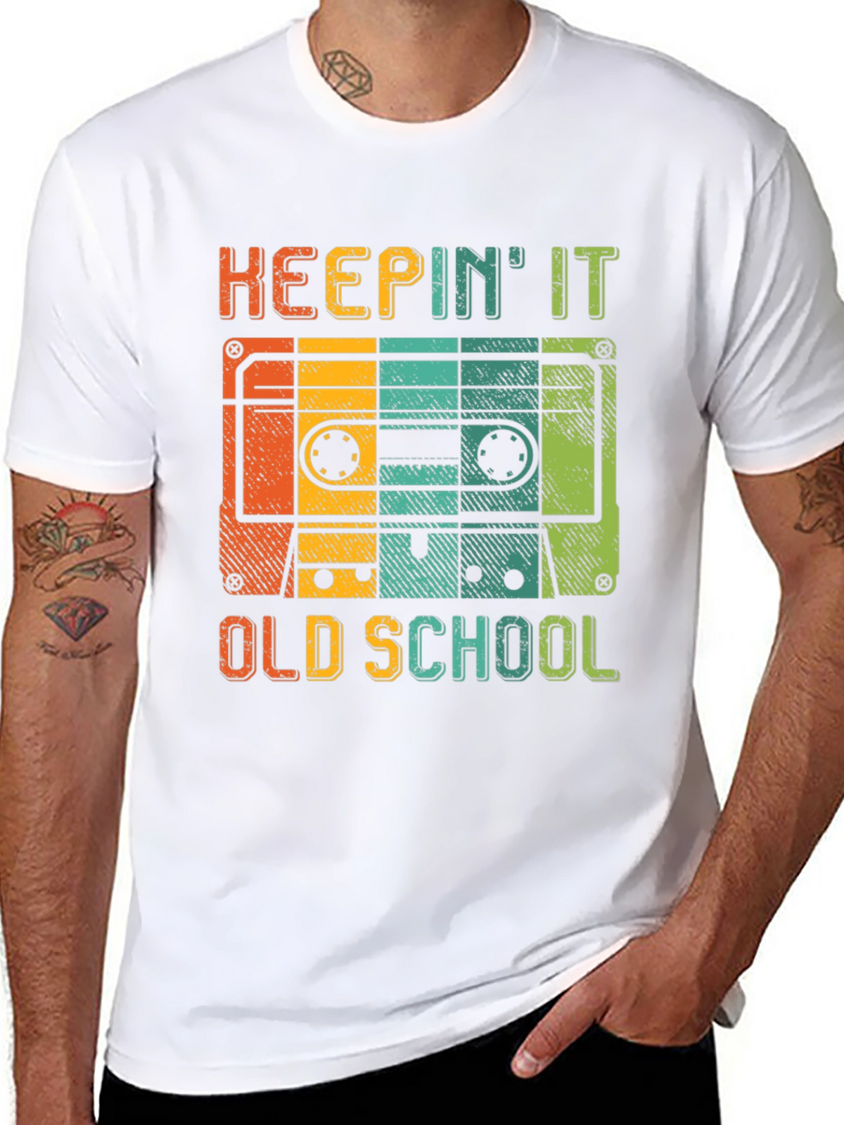 Keepin It Old School Retro Cassette T-Shirt