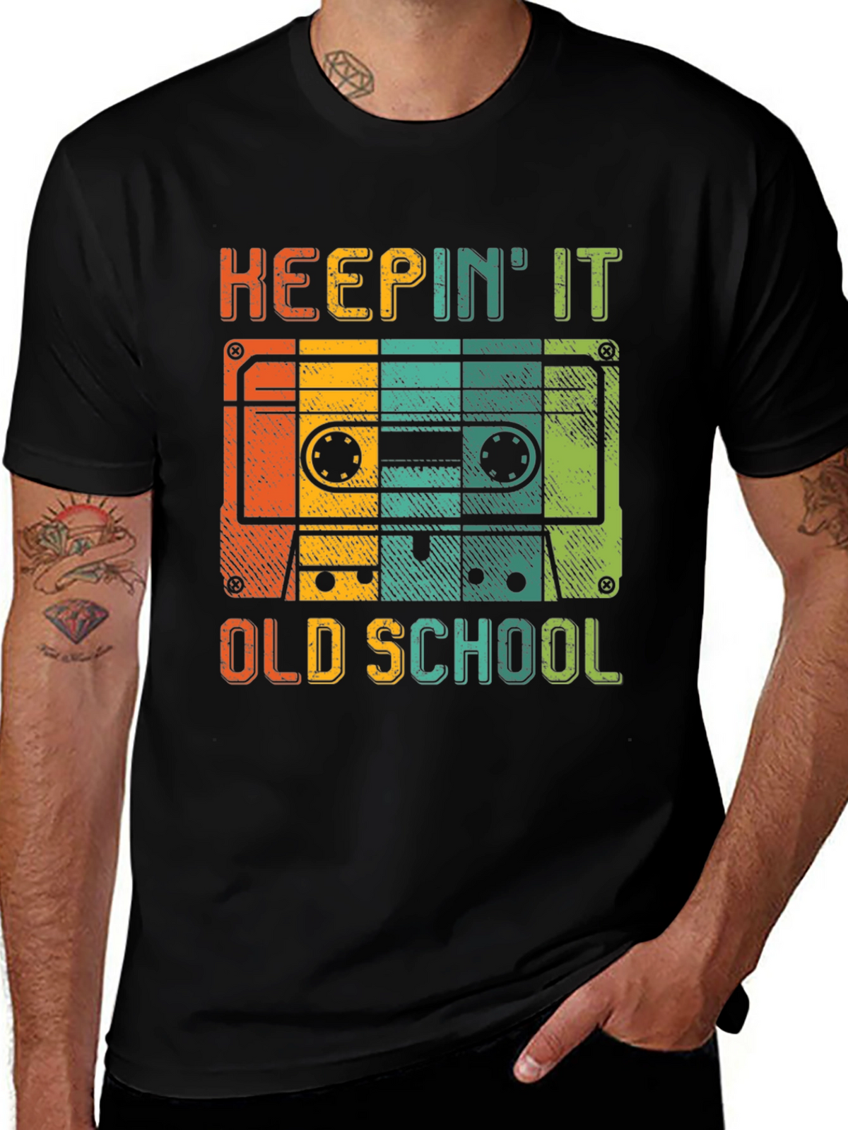 Keepin It Old School Retro Cassette T-Shirt