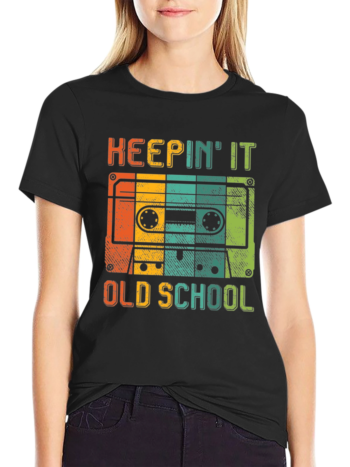 Keepin It Old School Retro Cassette T-Shirt