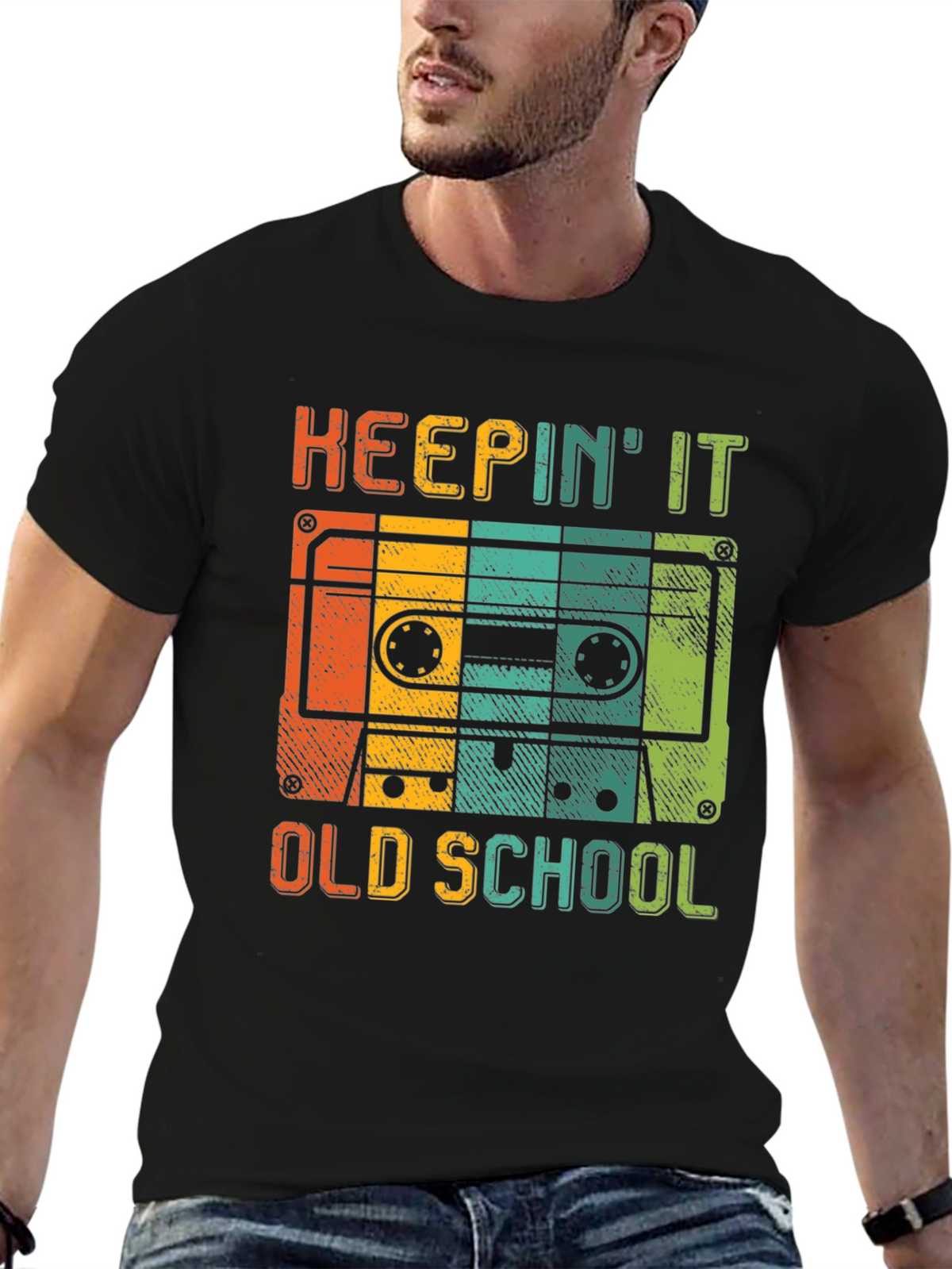 Keepin It Old School Retro Cassette T-Shirt