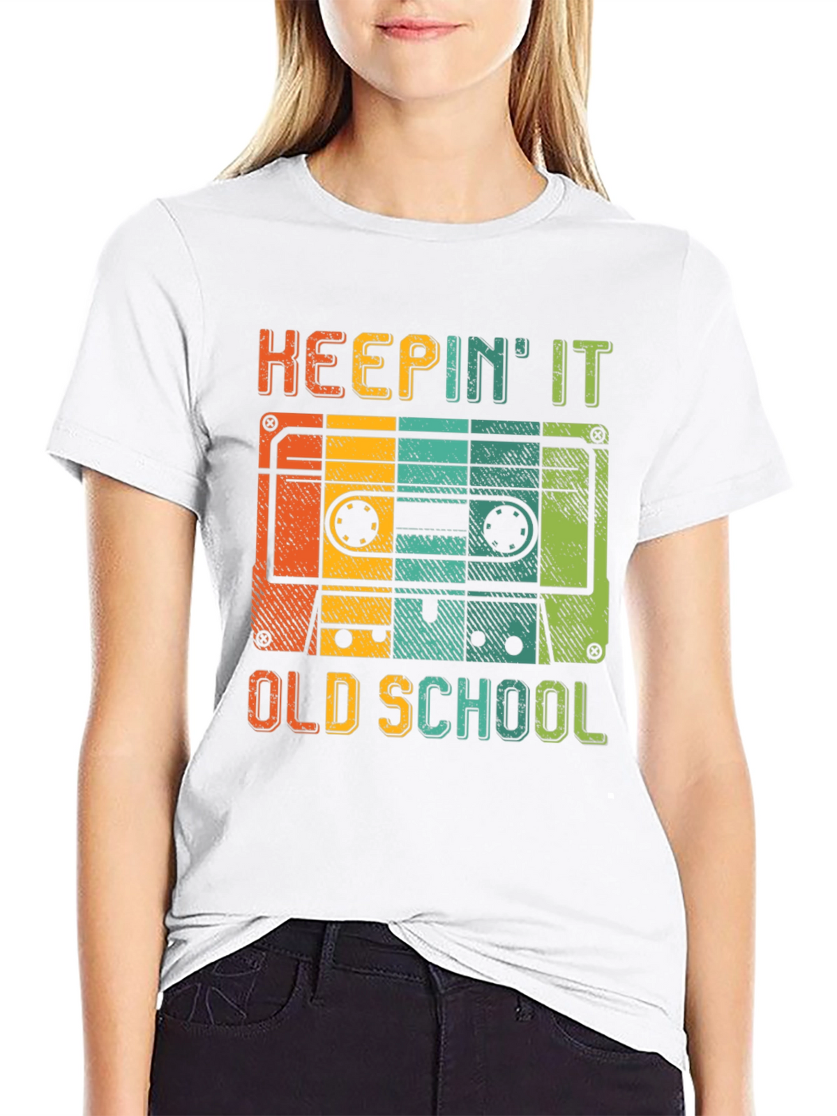 Keepin It Old School Retro Cassette T-Shirt
