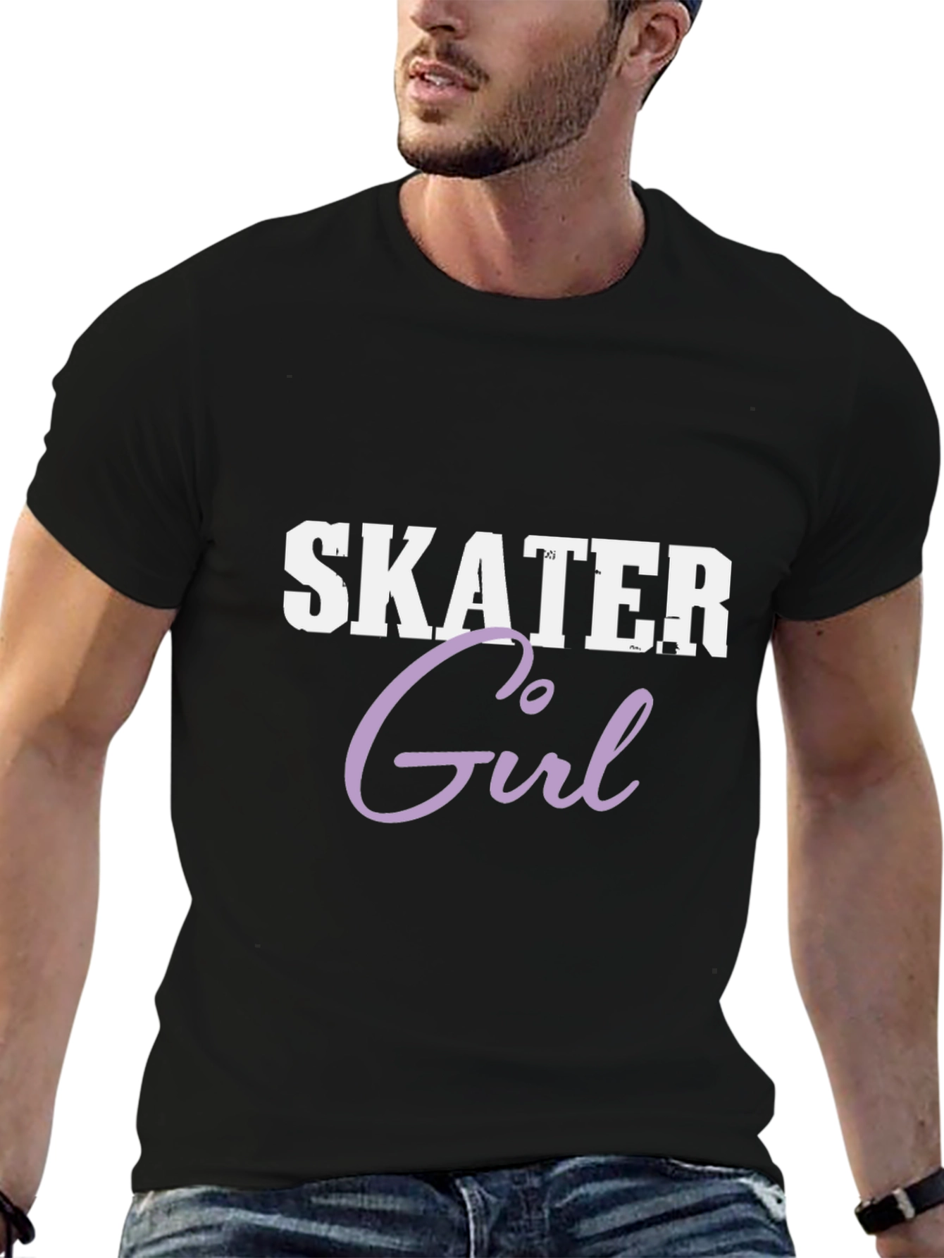 Skater Girl Graphic Tee - Soft Cotton Blend