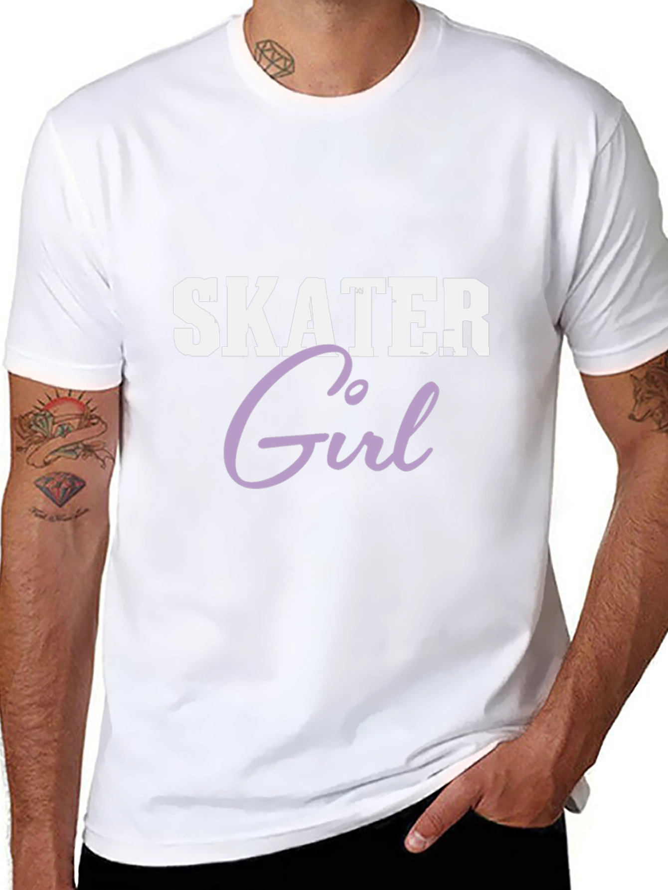 Skater Girl Graphic Tee - Soft Cotton Blend