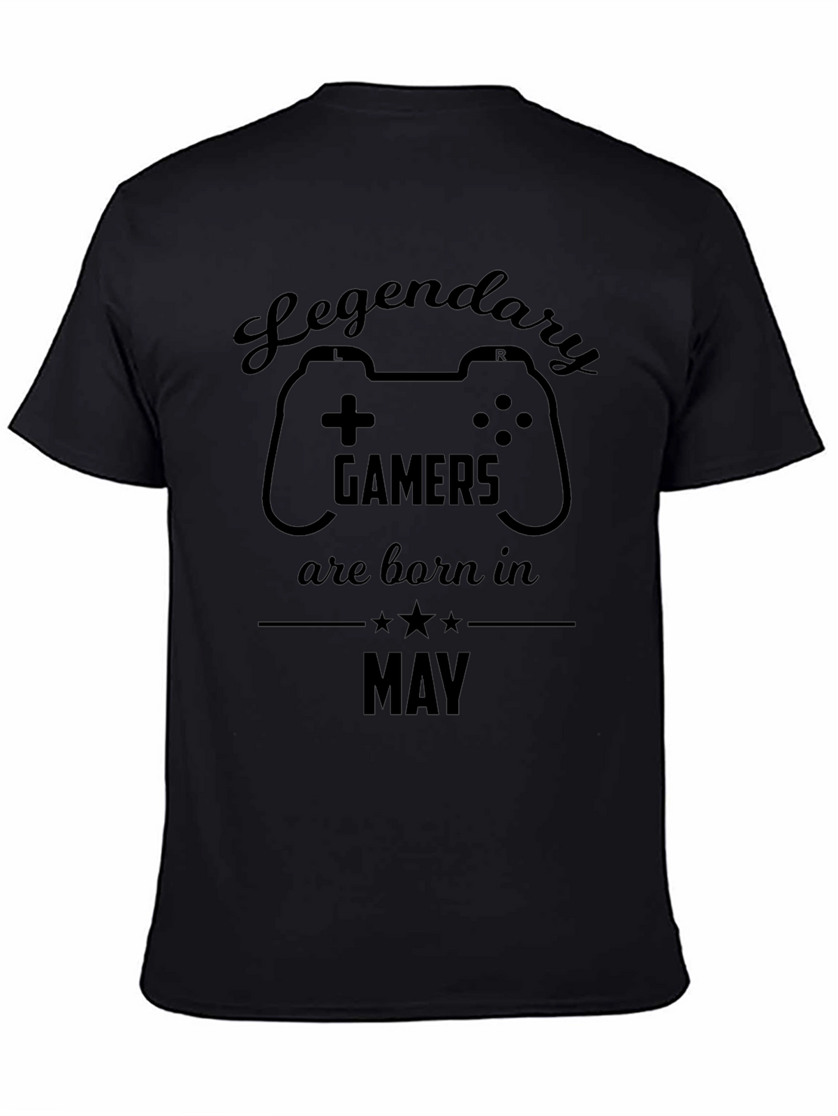 Legendary Gamers Born in May Black T-Shirt