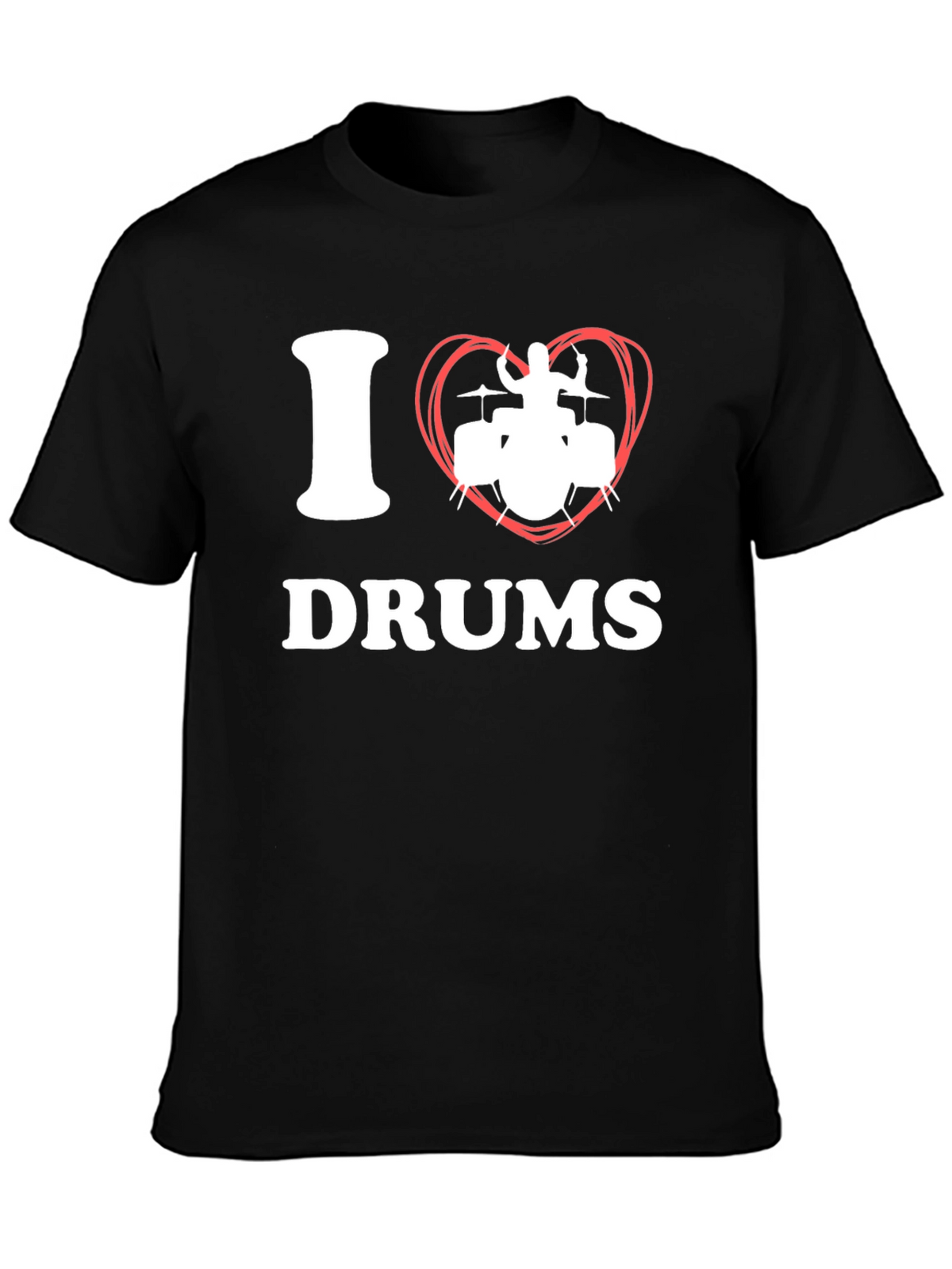 I Heart Drums Graphic Tee - Musicians T-Shirt