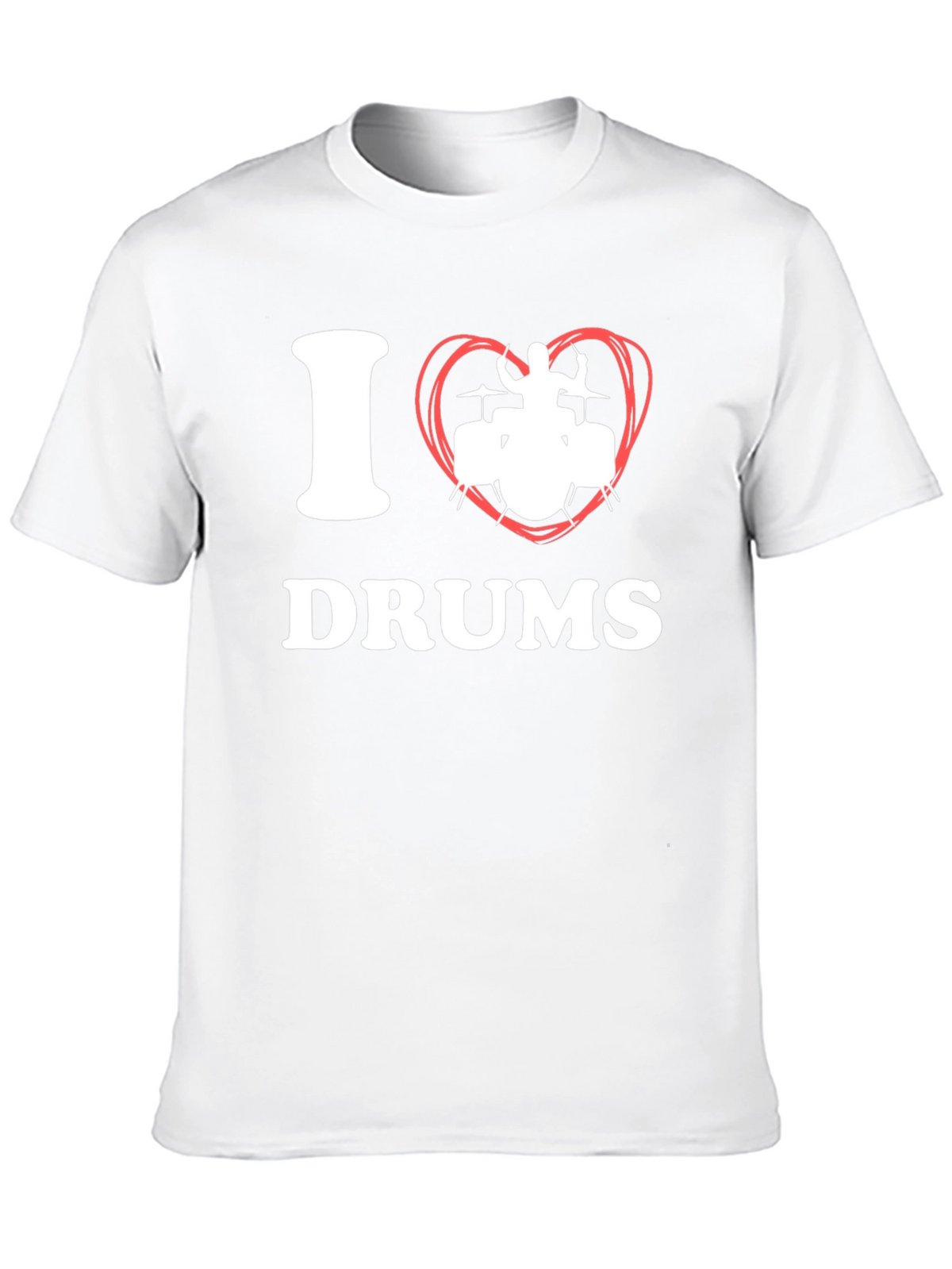 I Heart Drums Graphic Tee - Musicians T-Shirt