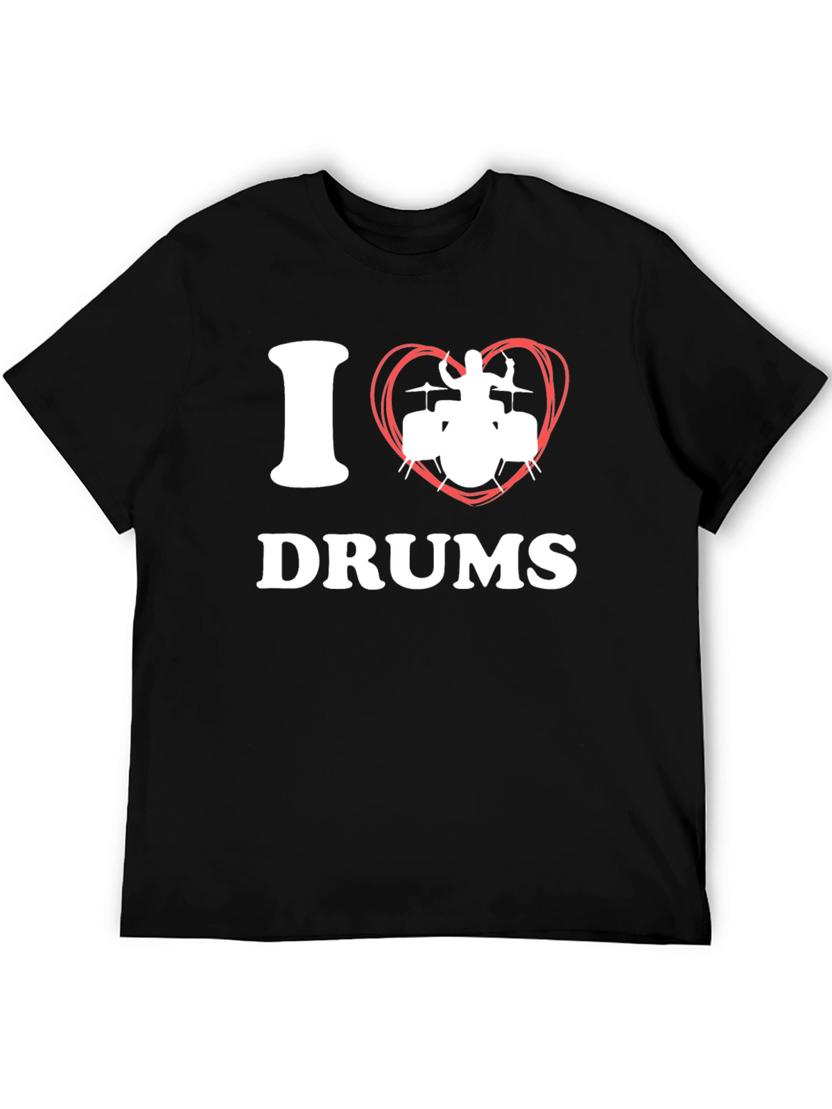 I Heart Drums Graphic Tee - Musicians T-Shirt
