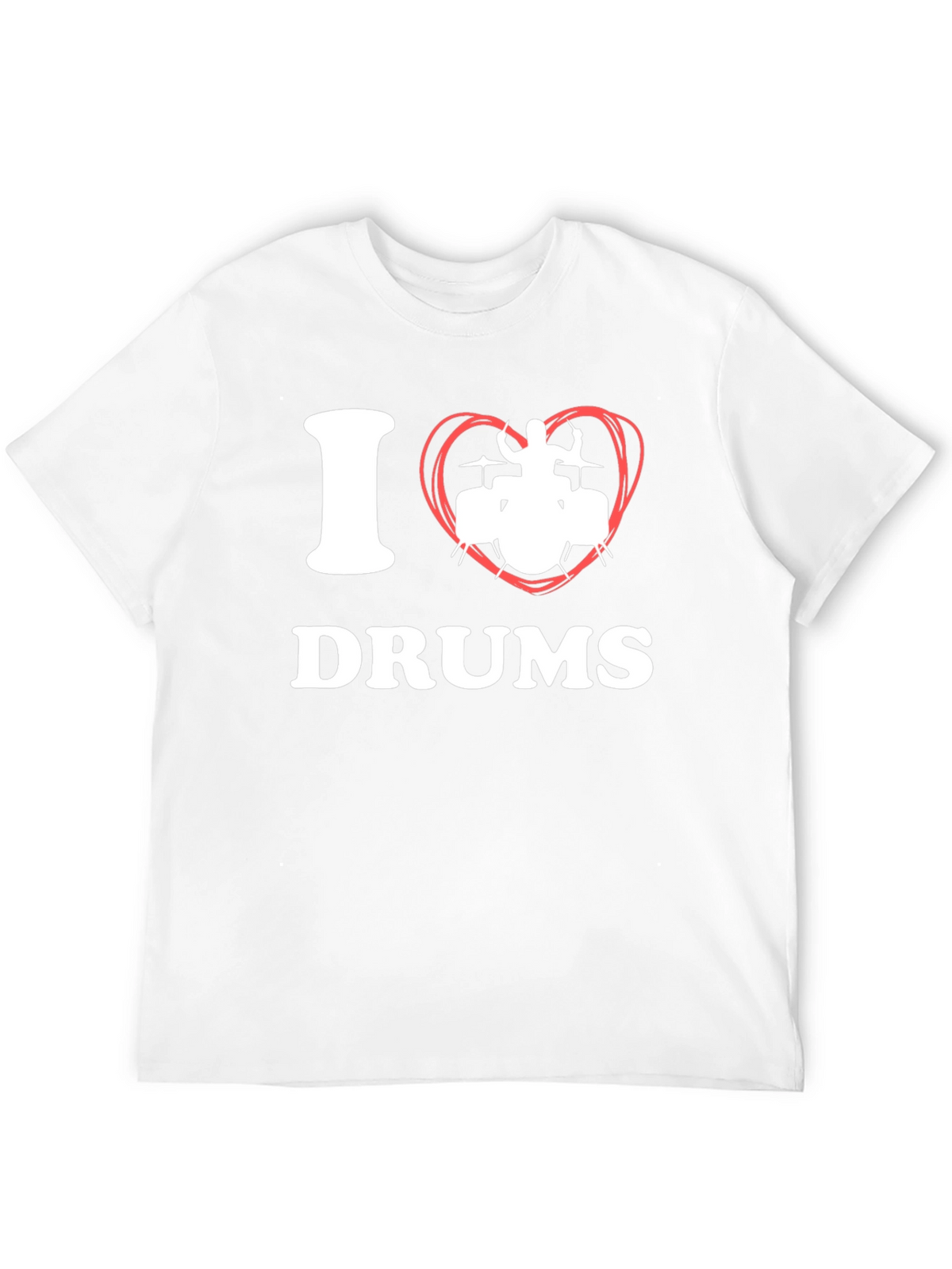 I Heart Drums Graphic Tee - Musicians T-Shirt