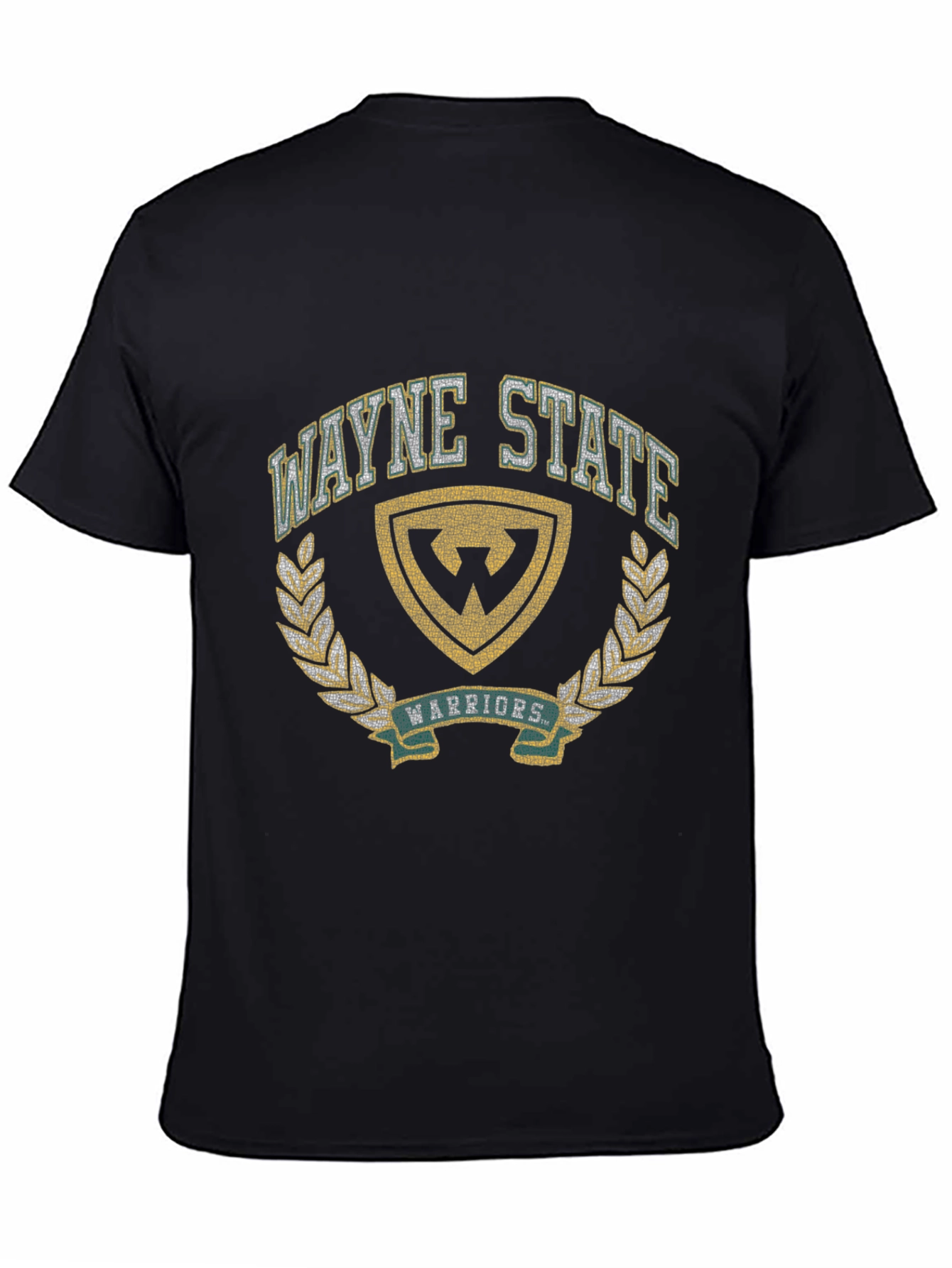 Wayne State Warriors Black Graphic T-Shirt