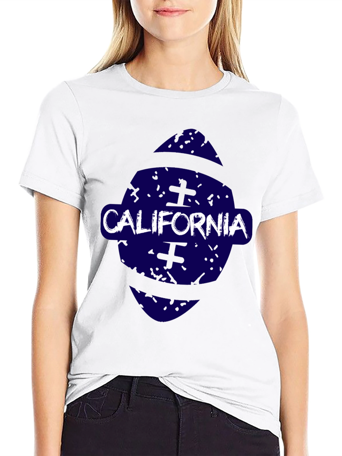 California Graphic Print Crew Neck T-Shirt