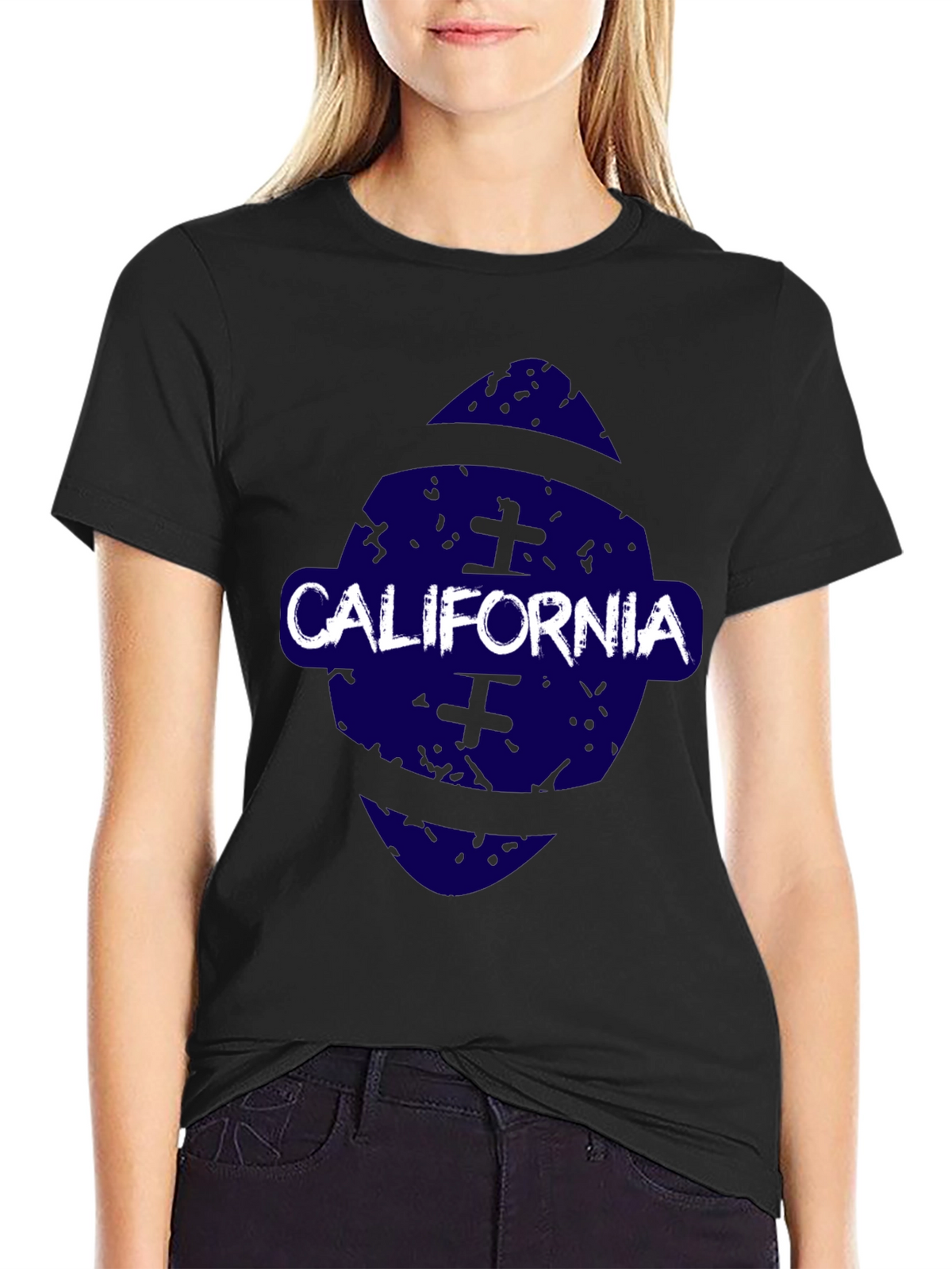 California Graphic Print Crew Neck T-Shirt