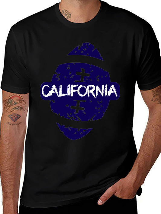 California Graphic Print Crew Neck T-Shirt
