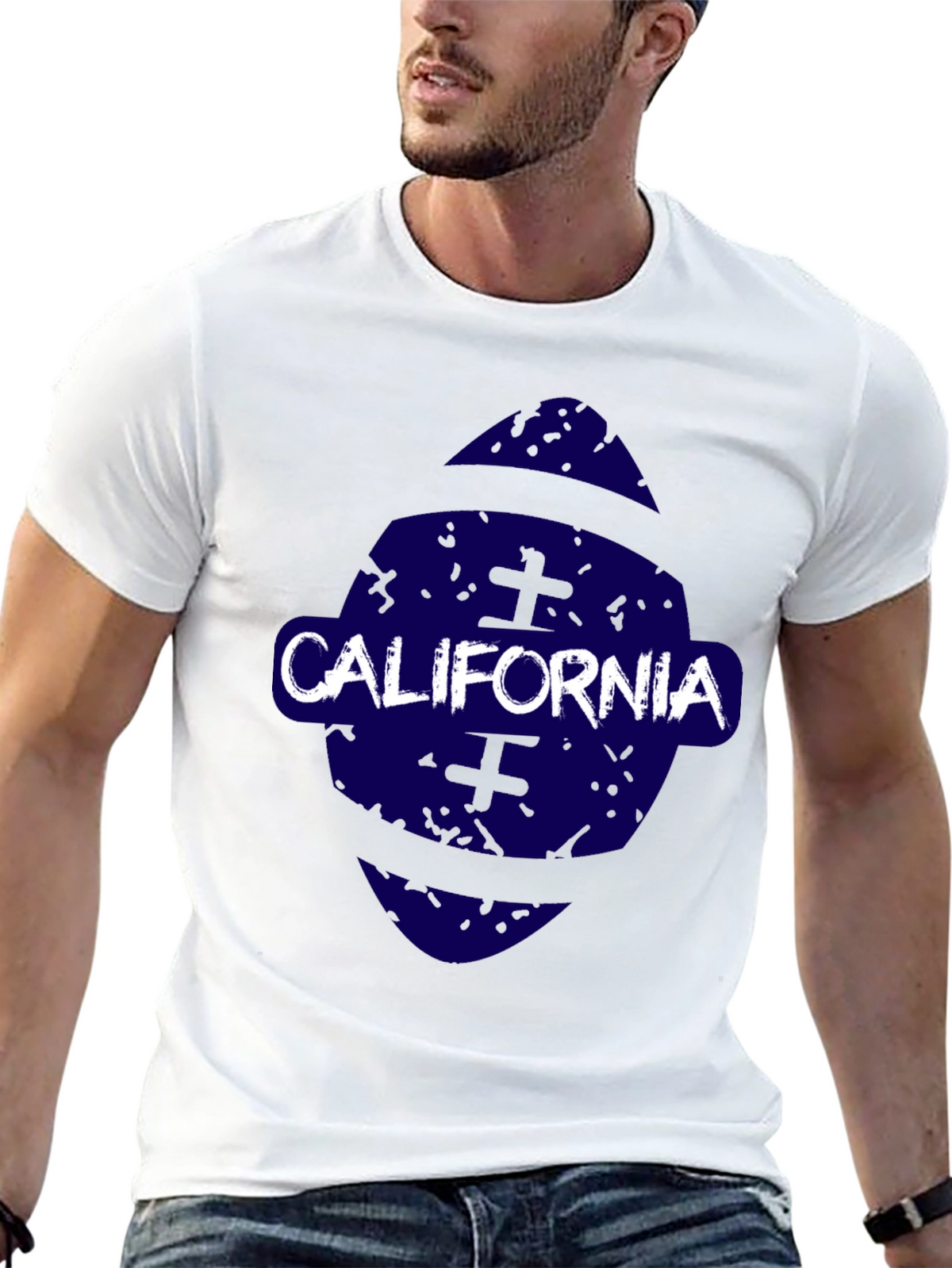 California Graphic Print Crew Neck T-Shirt