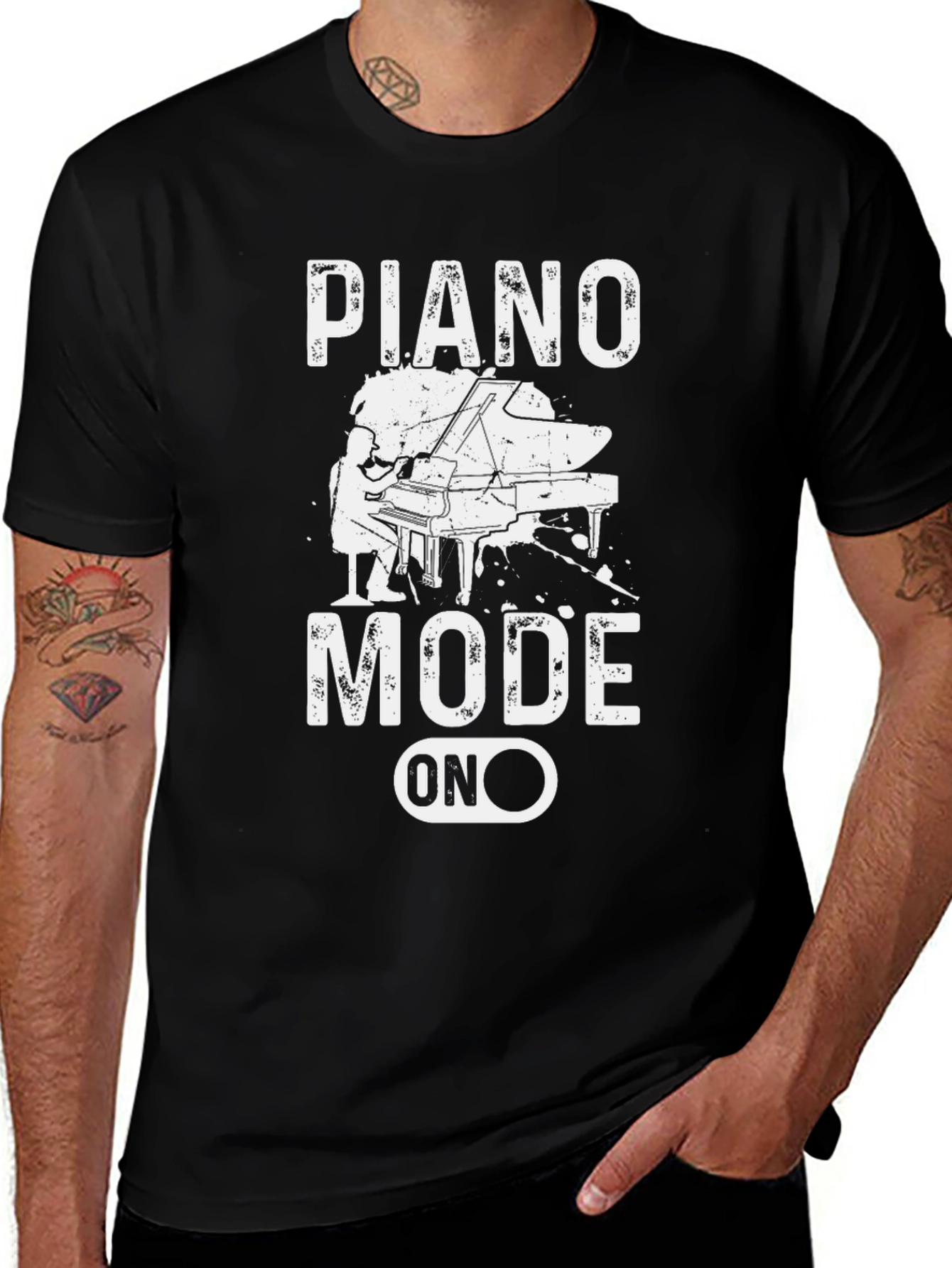 Piano Mode On Graphic Tee