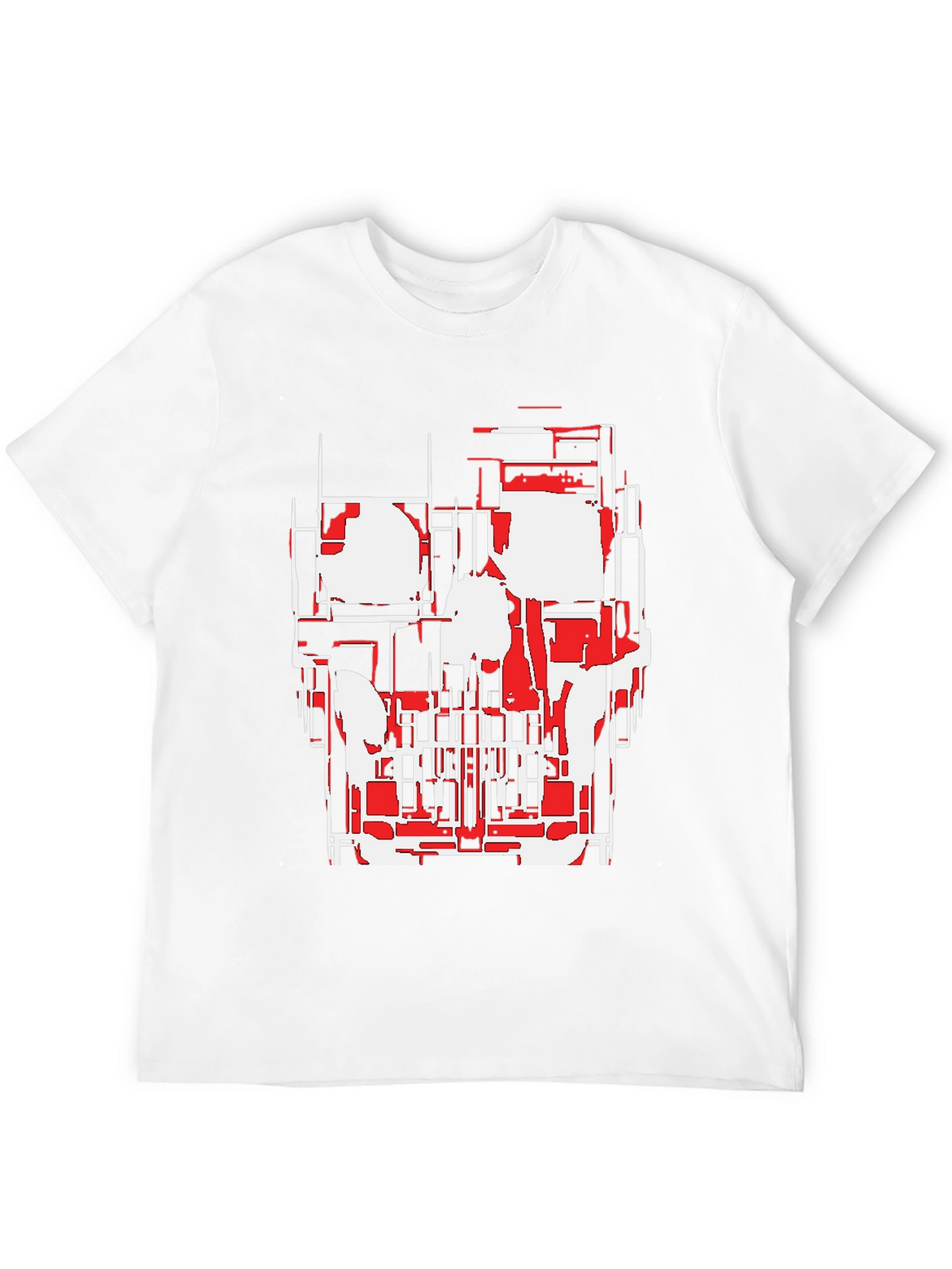 Geometric Skull Graphic Tee