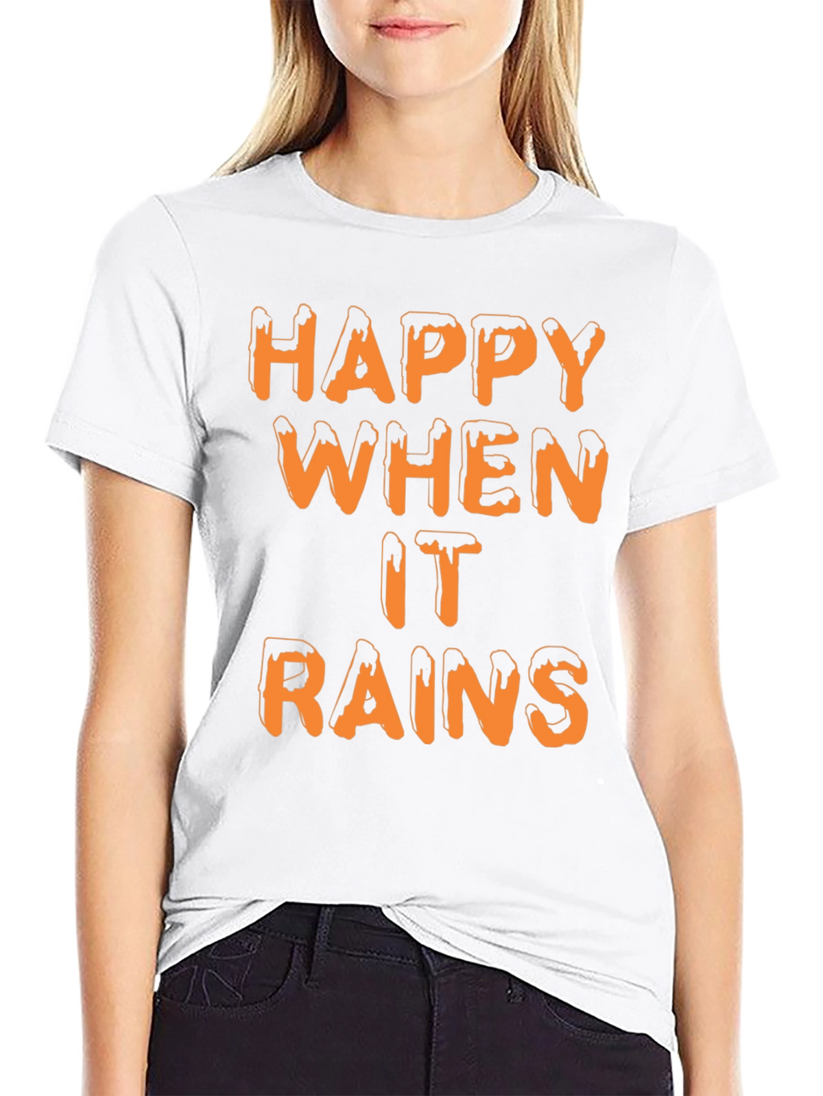 Happy When it Rains T-Shirt | Novelty Graphic Tee
