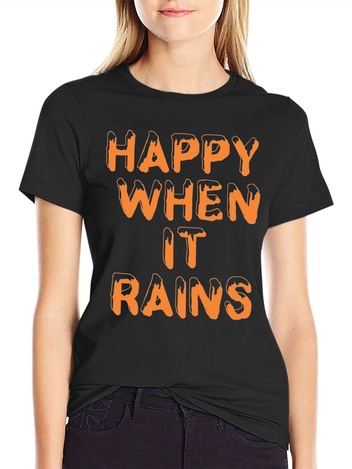 Happy When it Rains T-Shirt | Novelty Graphic Tee