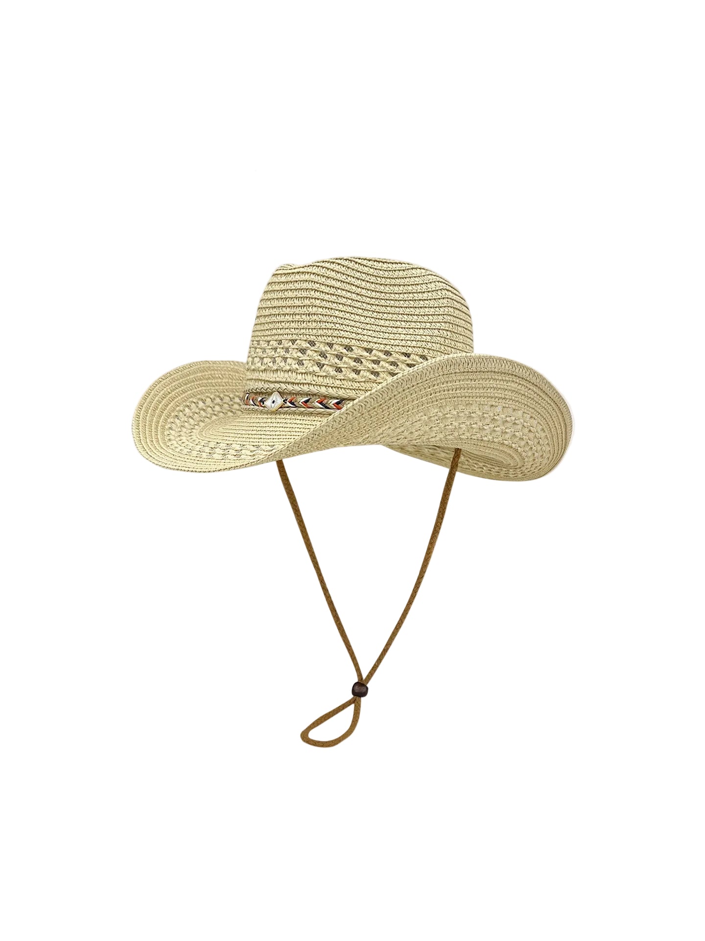 Sun Protection Straw Cowboy Hat for Summer Beach and Travel