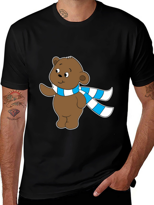Cute Bear Scarf T-Shirt