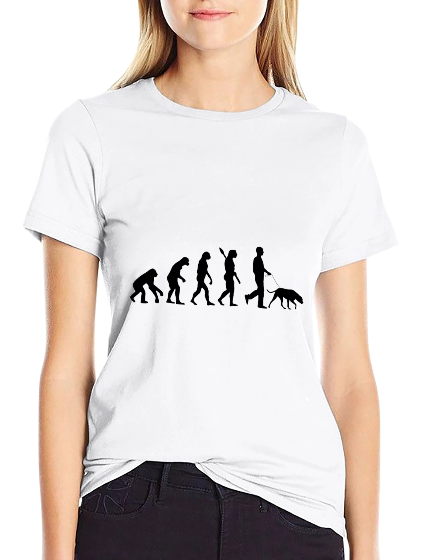Evolution of Man & Dog T-Shirt
