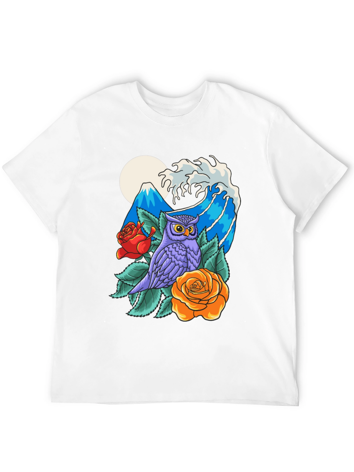 Owl Mountain Wave Graphic Tee