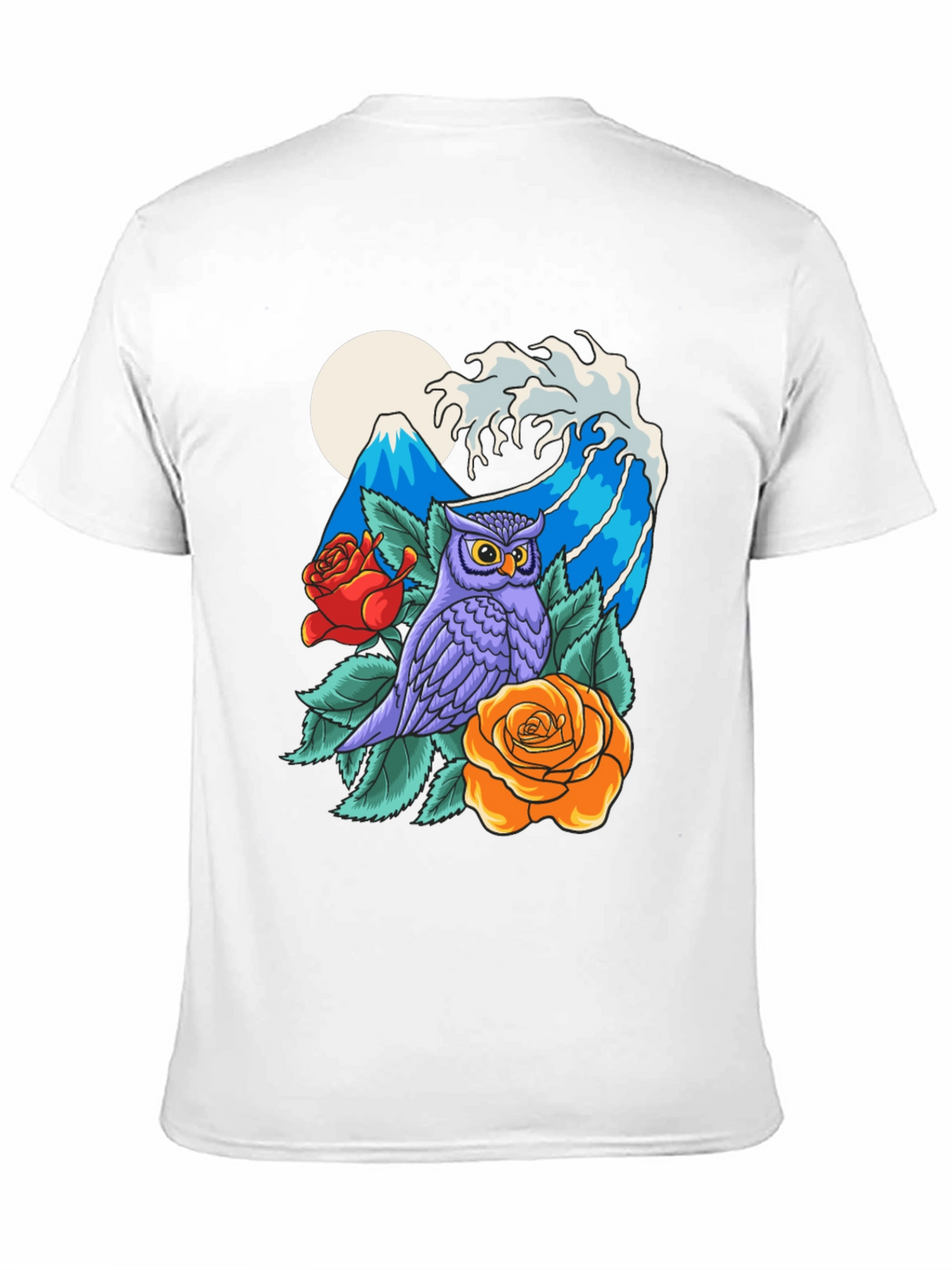 Owl Mountain Wave Graphic Tee